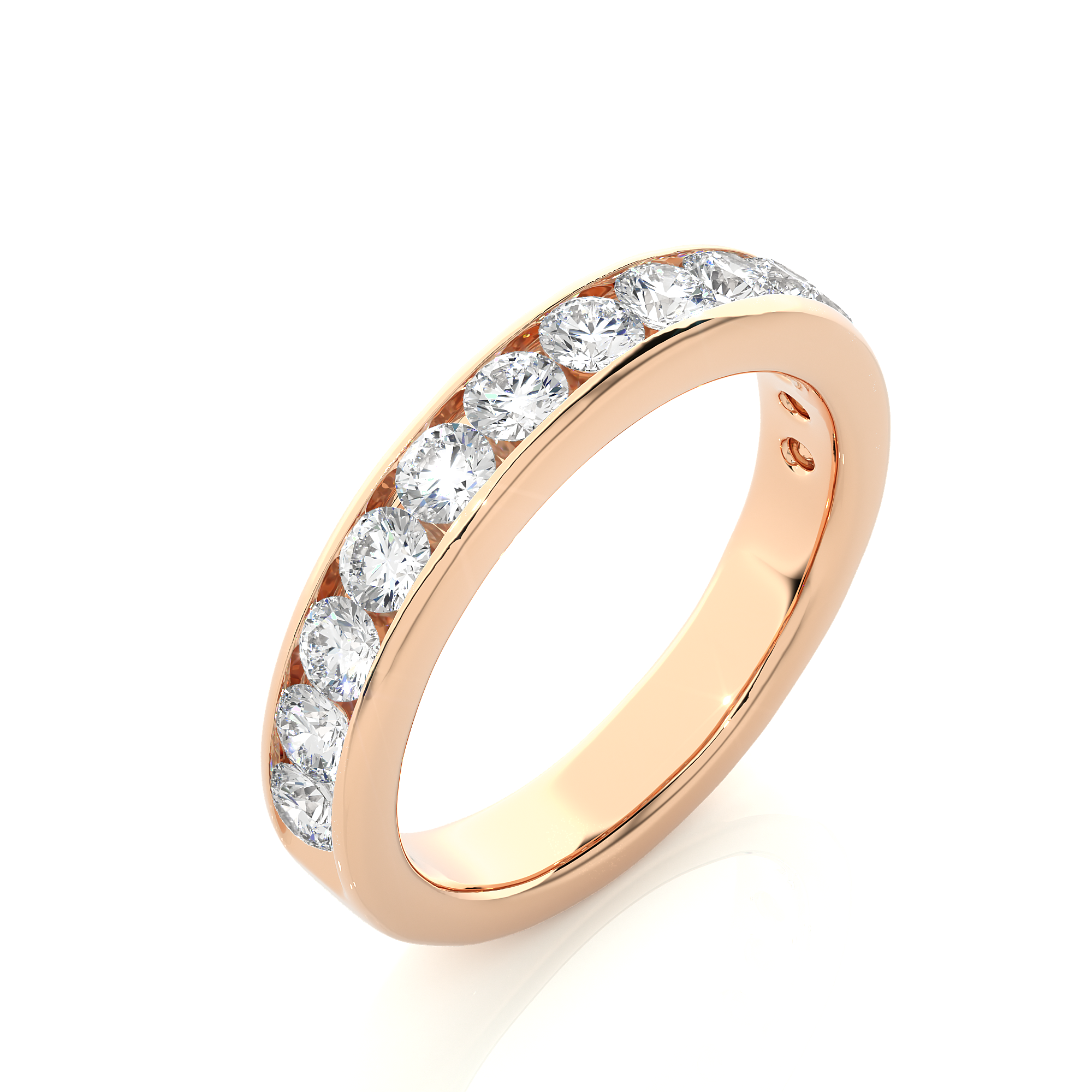 0.96 Carat HI Color VS1 Clarity Diamond Studded Natural Diamond Ring.