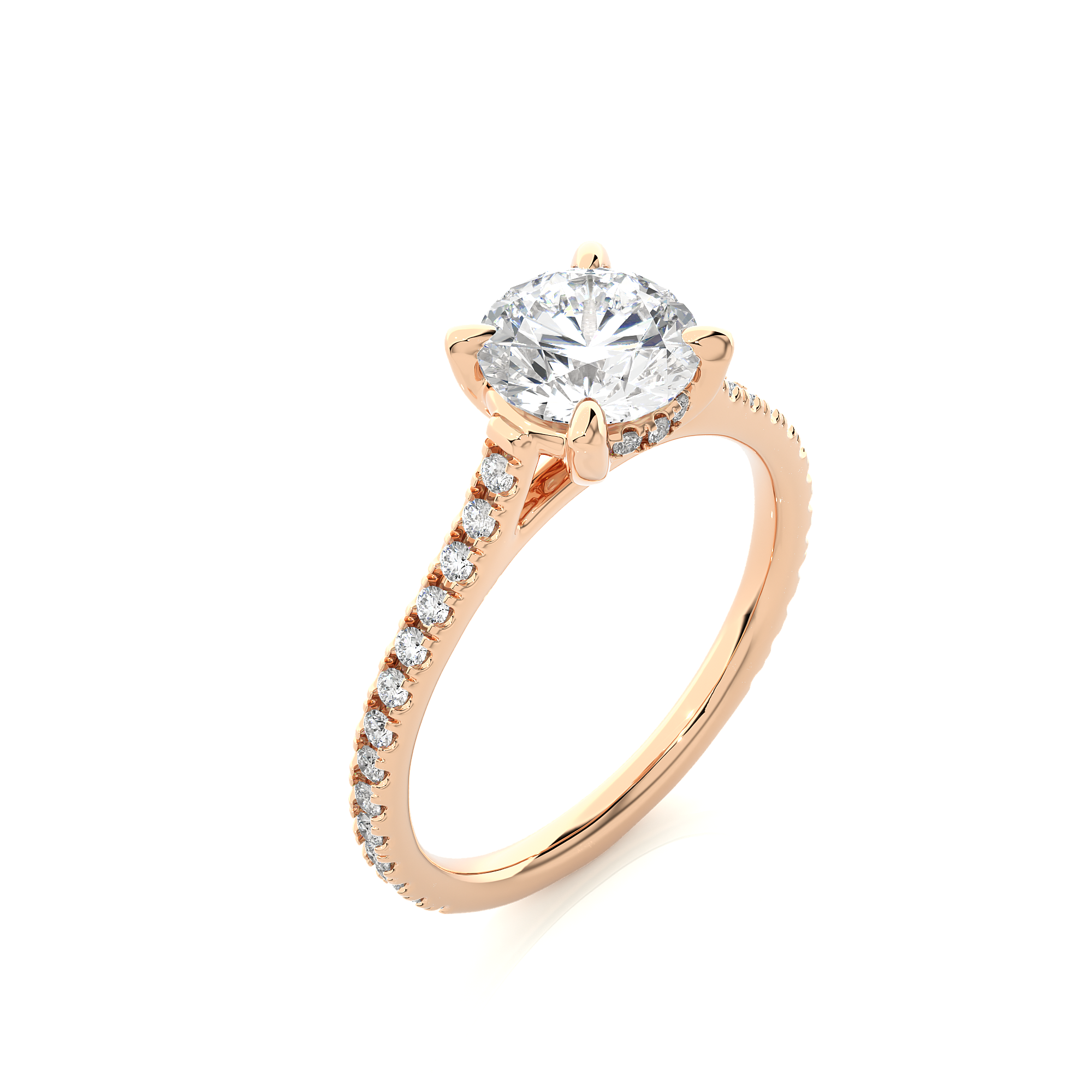 1.58 Carat G Color VS1 Clarity Diamond Studded Natural Diamond Ring.