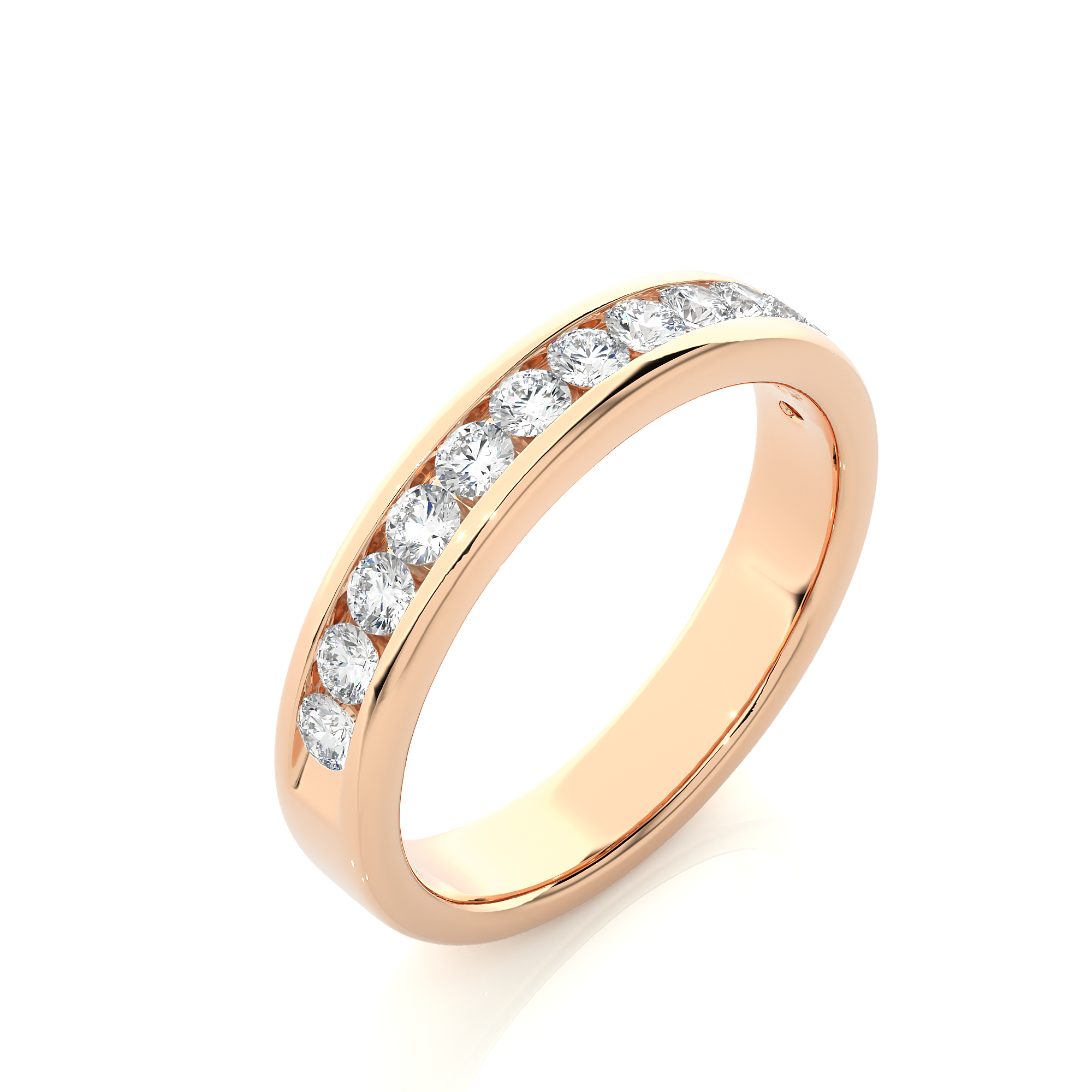 0.52 Carat IJ Color VS1 Clarity Diamond Studded Natural Diamond Ring.