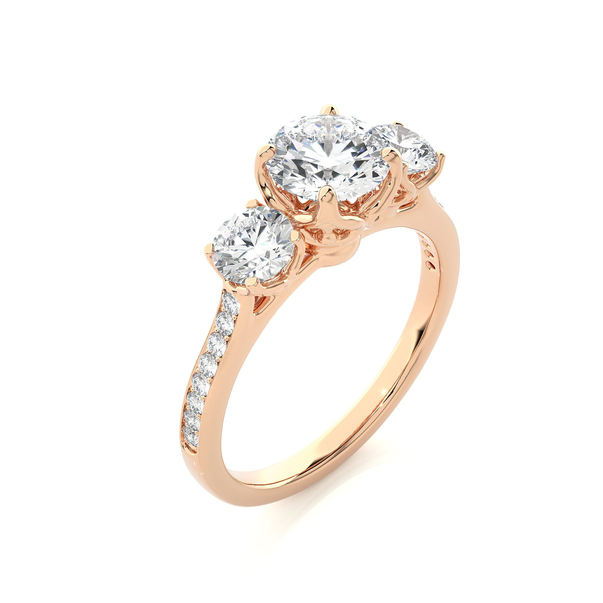 1.80 Carat H Color VS1 Clarity Diamond Studded Natural Diamond Ring.