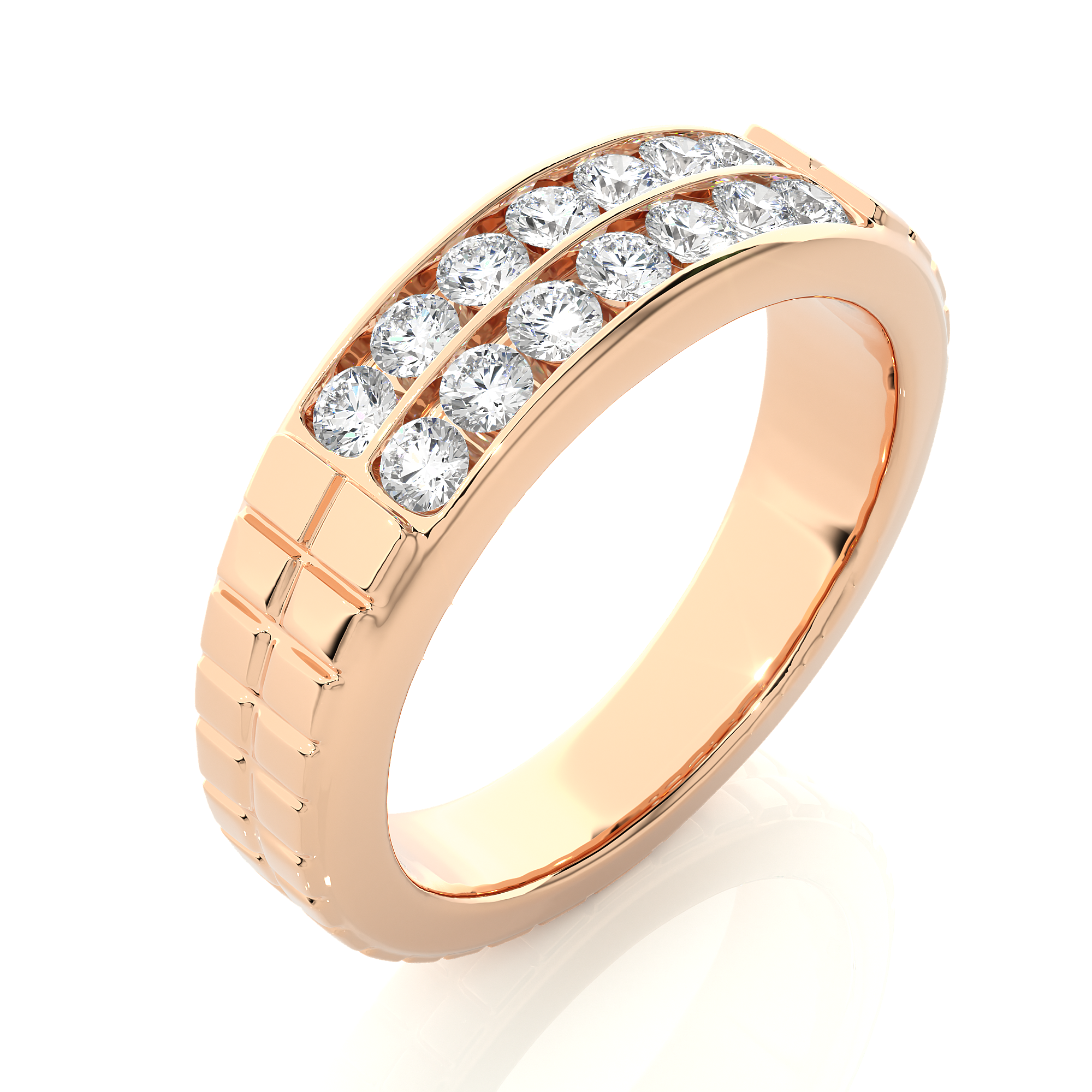 0.82 Carat IJ Color VS1 Clarity Diamond Studded Natural Diamond Ring.