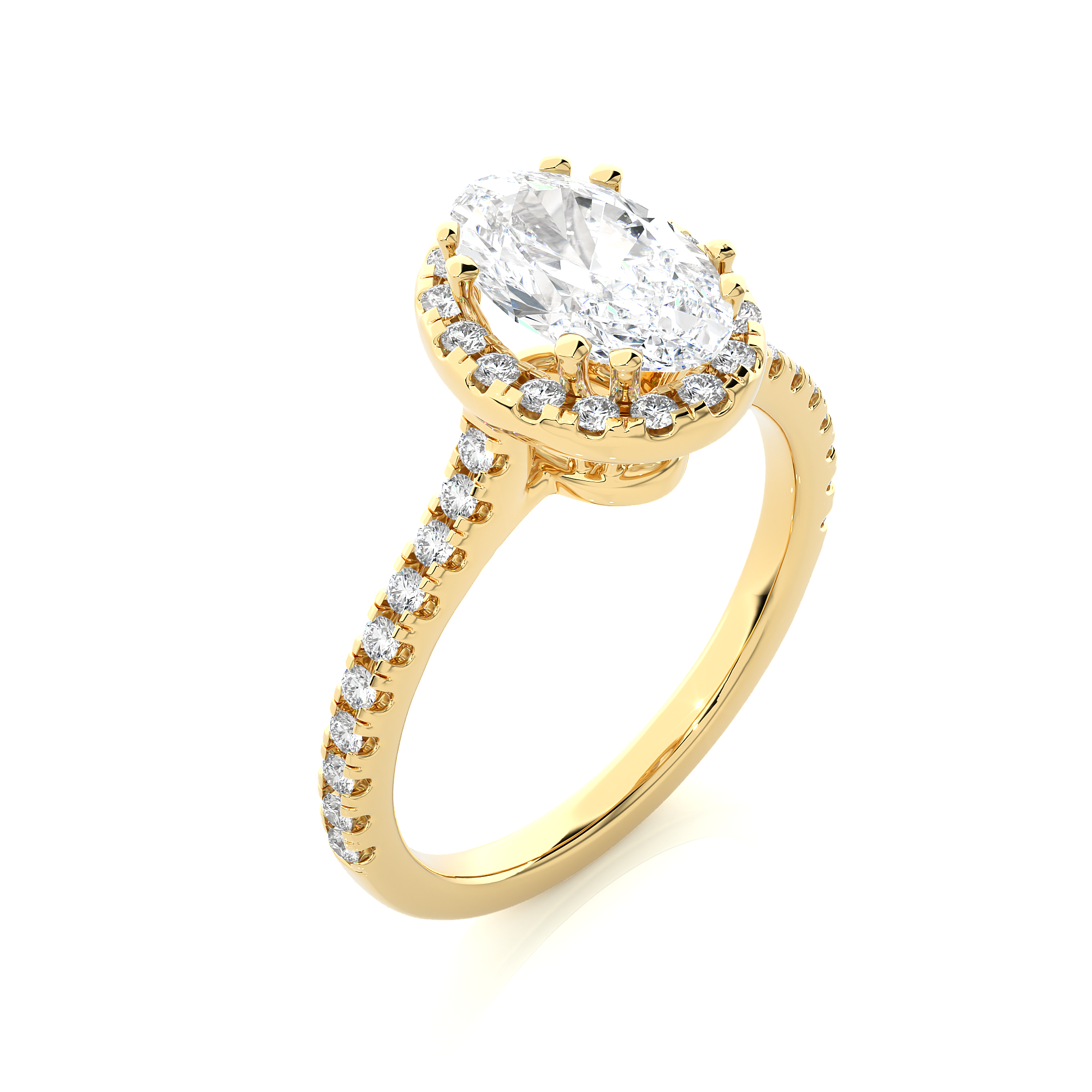 1.26 Carat G Color VS1 Clarity Diamond Studded Natural Diamond Ring.