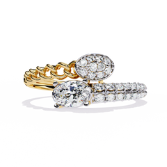 Solitairekart 0.62ct Natural Diamond Dual Radiance Ring