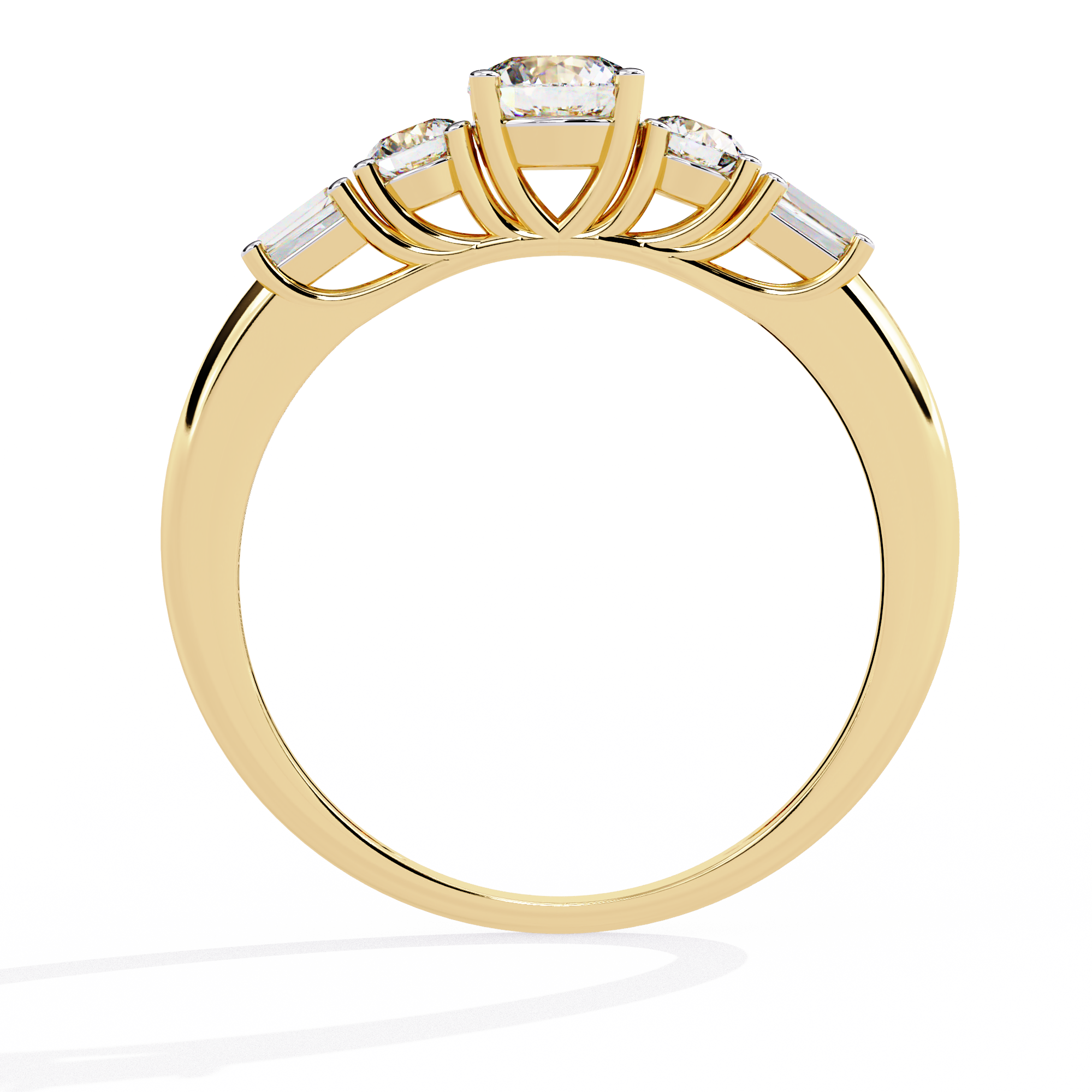 Solitairekart – 0.73 CT Lab Grown Multi-Diamond Ring | 14K Gold