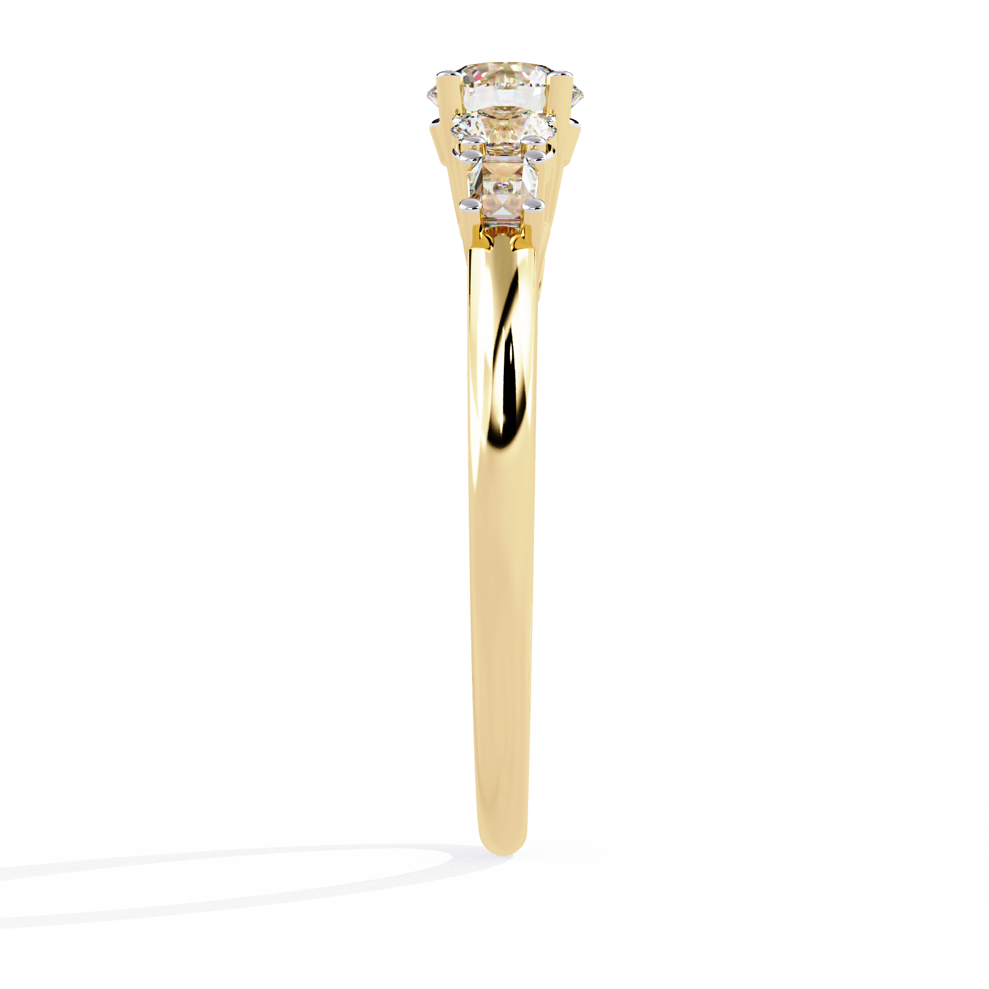 Solitairekart – 0.73 CT Lab Grown Multi-Diamond Ring | 14K Gold