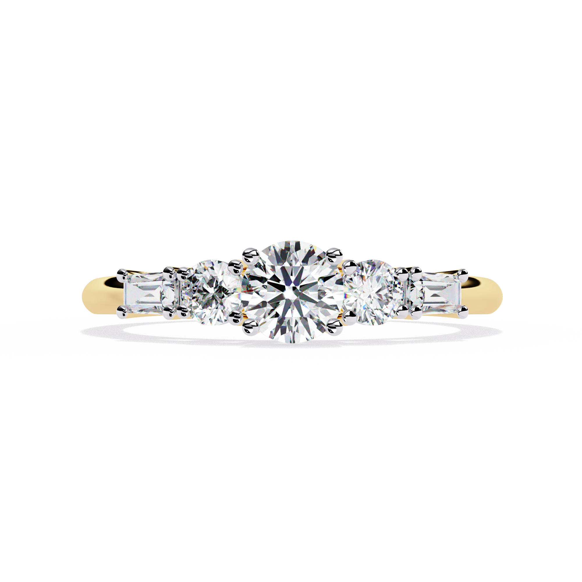Solitairekart – 0.73 CT Lab Grown Multi-Diamond Ring | 14K Gold