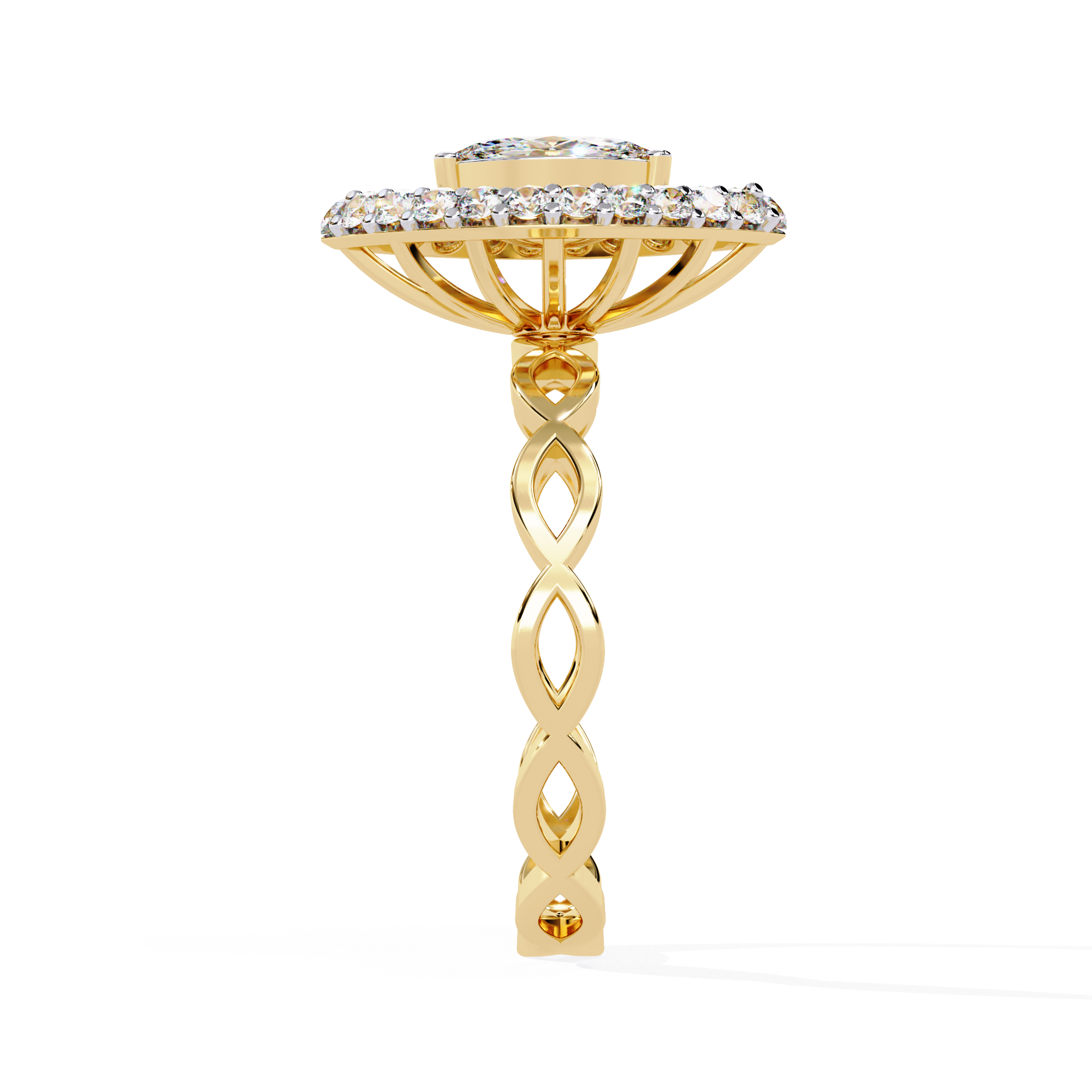 Solitairekart 0.56ct Celestial Marquise Natural Diamond Ring-HI Color, VS-SI Clarity