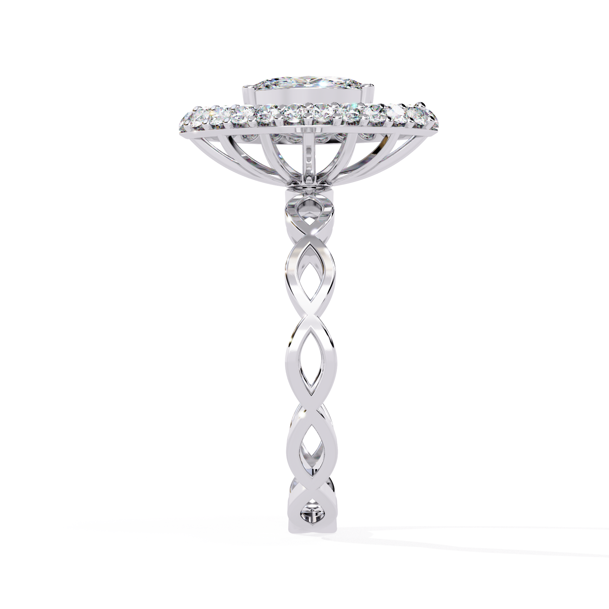 Solitairekart 0.56ct Celestial Marquise Natural Diamond Ring-HI Color, VS-SI Clarity