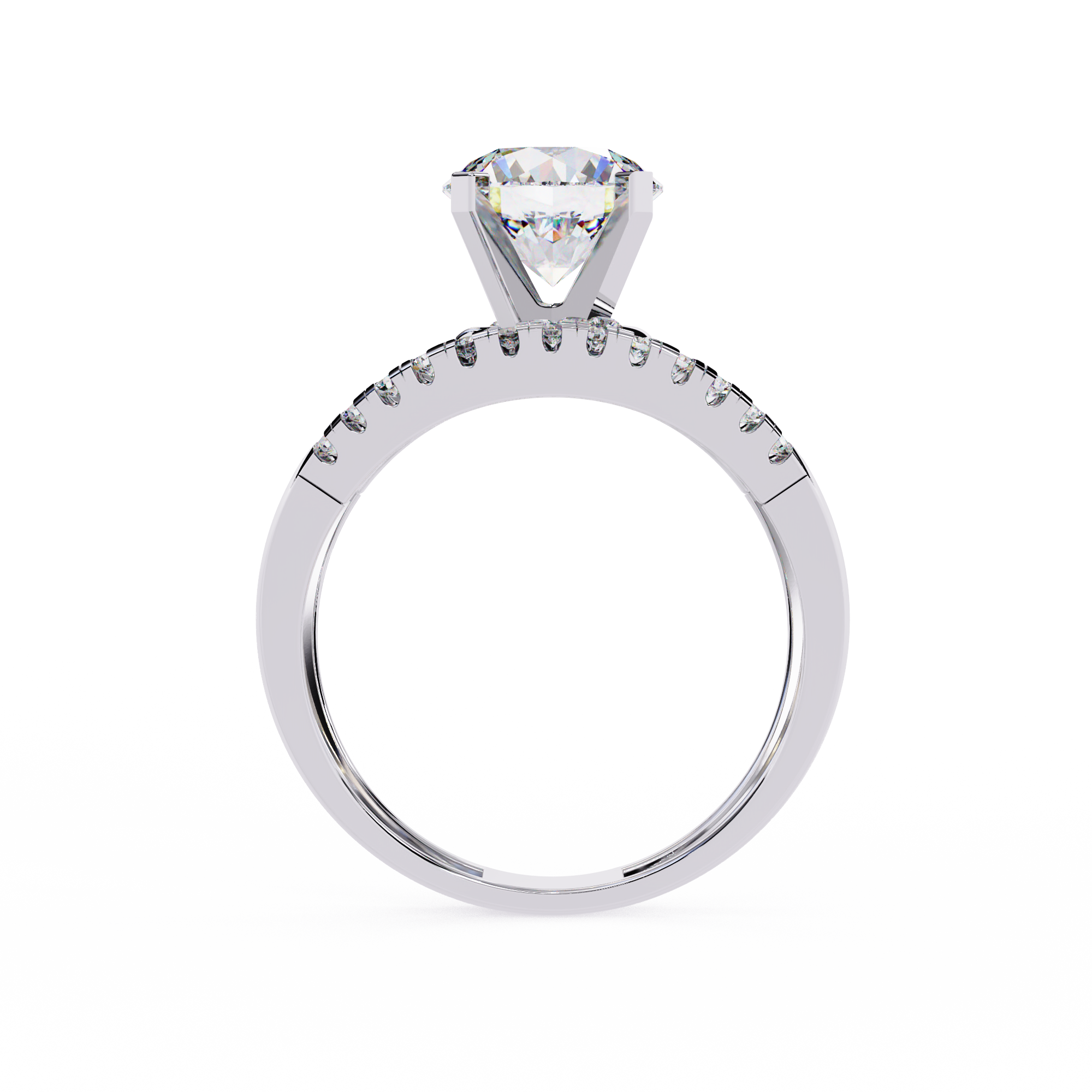 2.38 CT Pave Lab Grown Diamond Ring – 14K Yellow Gold