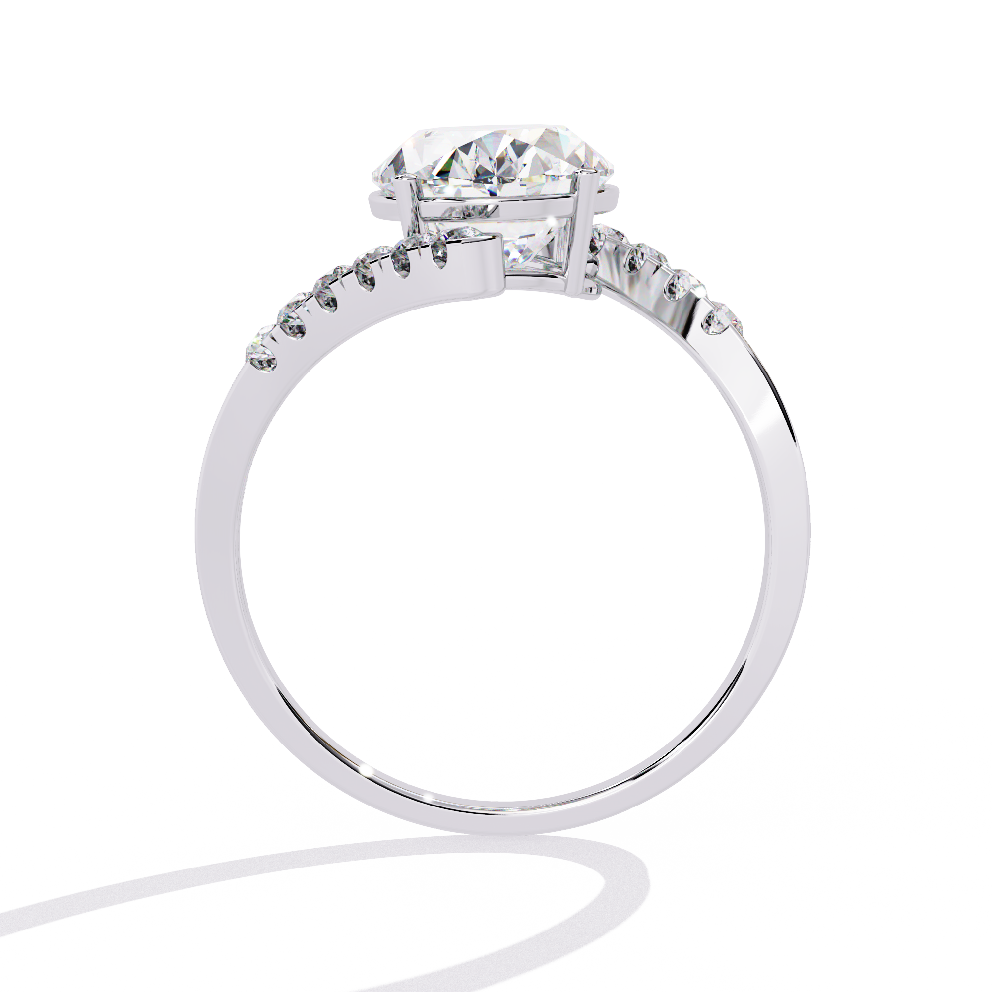 Solitairekart 2.41ct Oval Cut Halo Natural Diamond Ring-H Color, VS1 Clarity