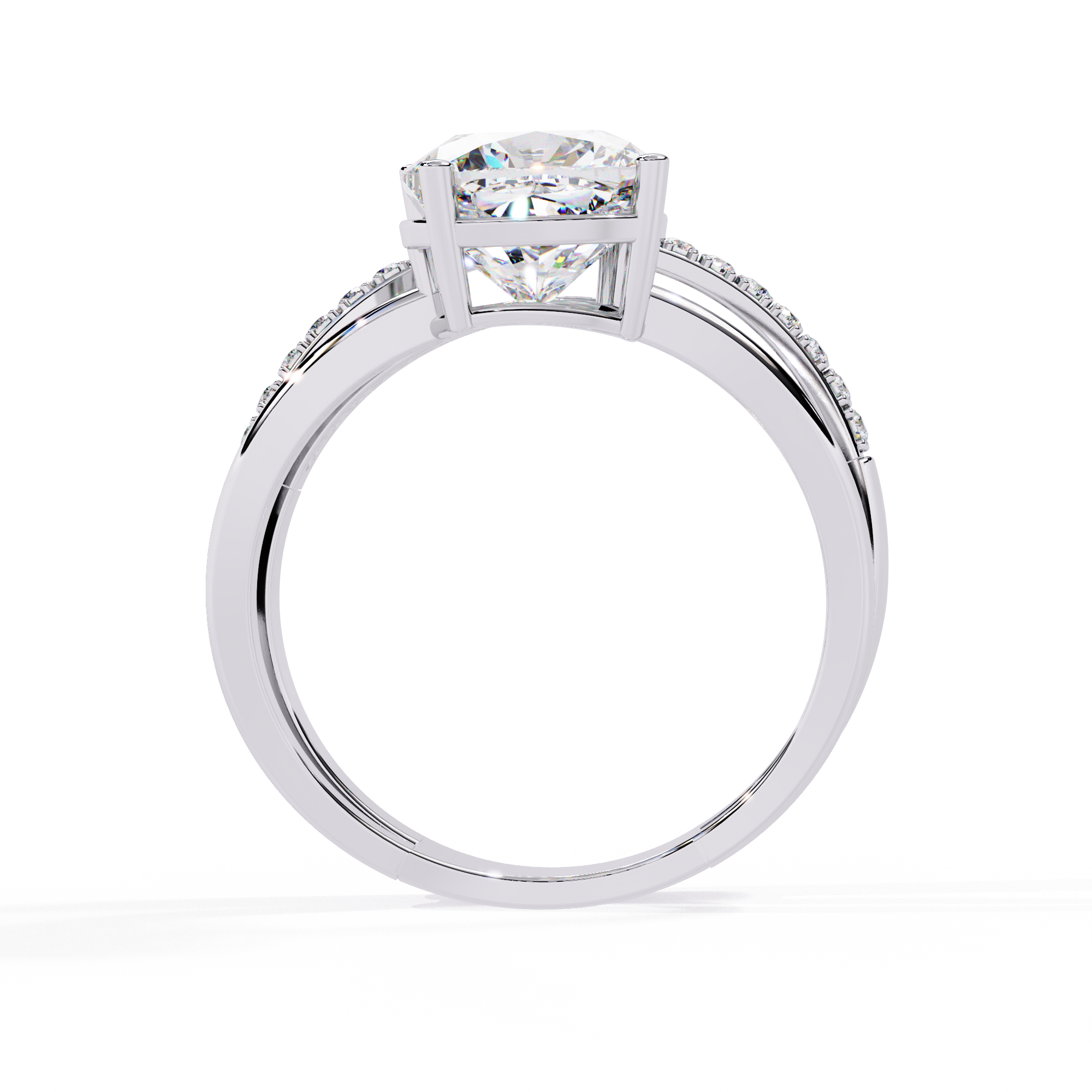 2.41 Ct Solitaire Lab Diamond Ring in 14k Gold – Solitairekart