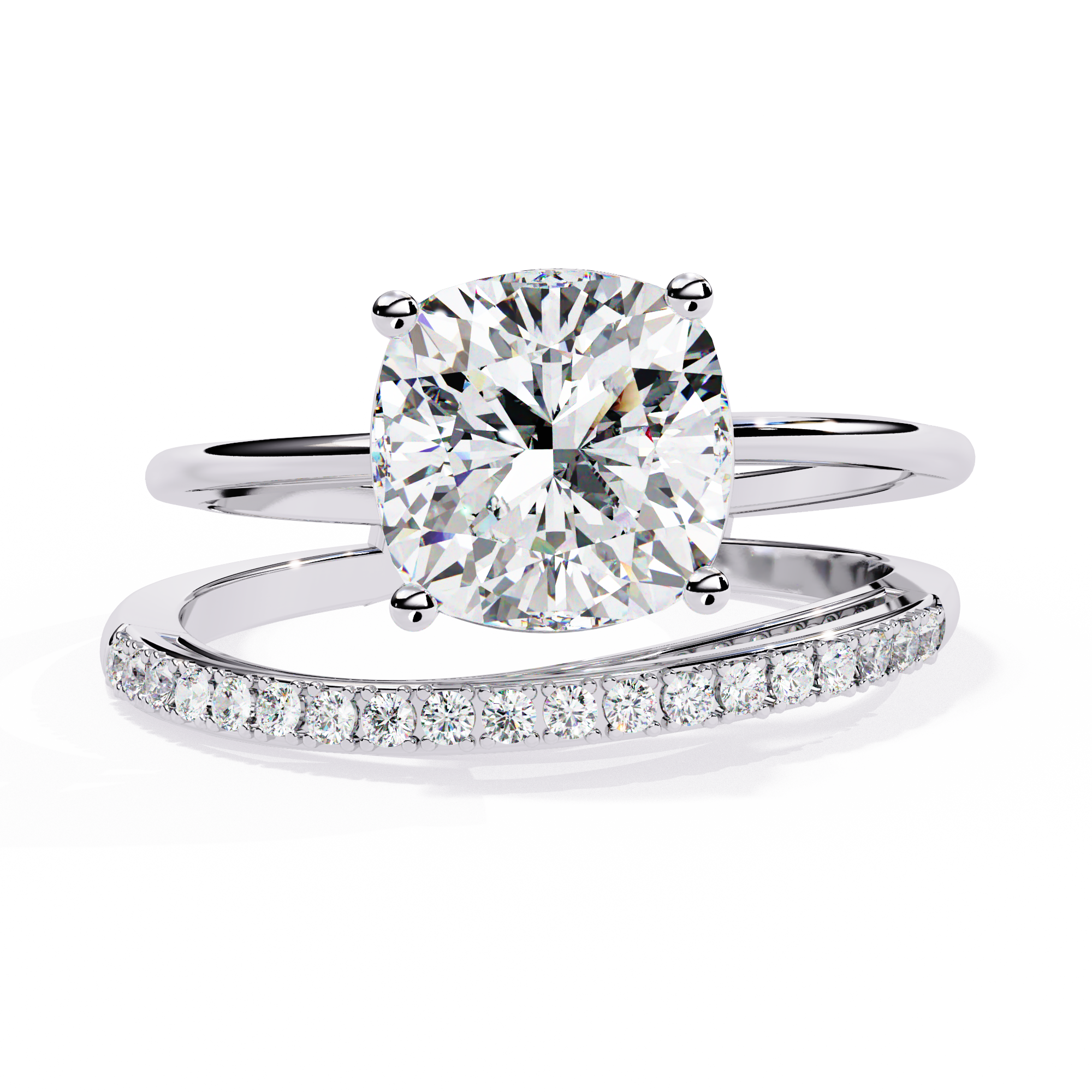 Solitairekart 2.41ct Classic Hidden Halo Natural Diamond Ring-H Color, VS1 Clarity