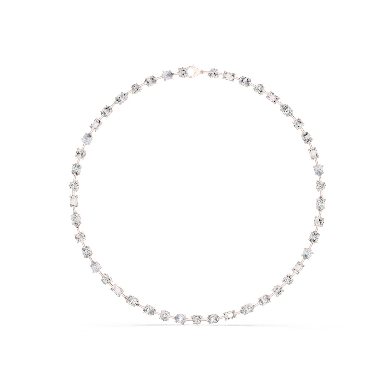 Solitairekart 21.49ct Natural Diamond Tennis Necklace – J Color, SI1 Clarity