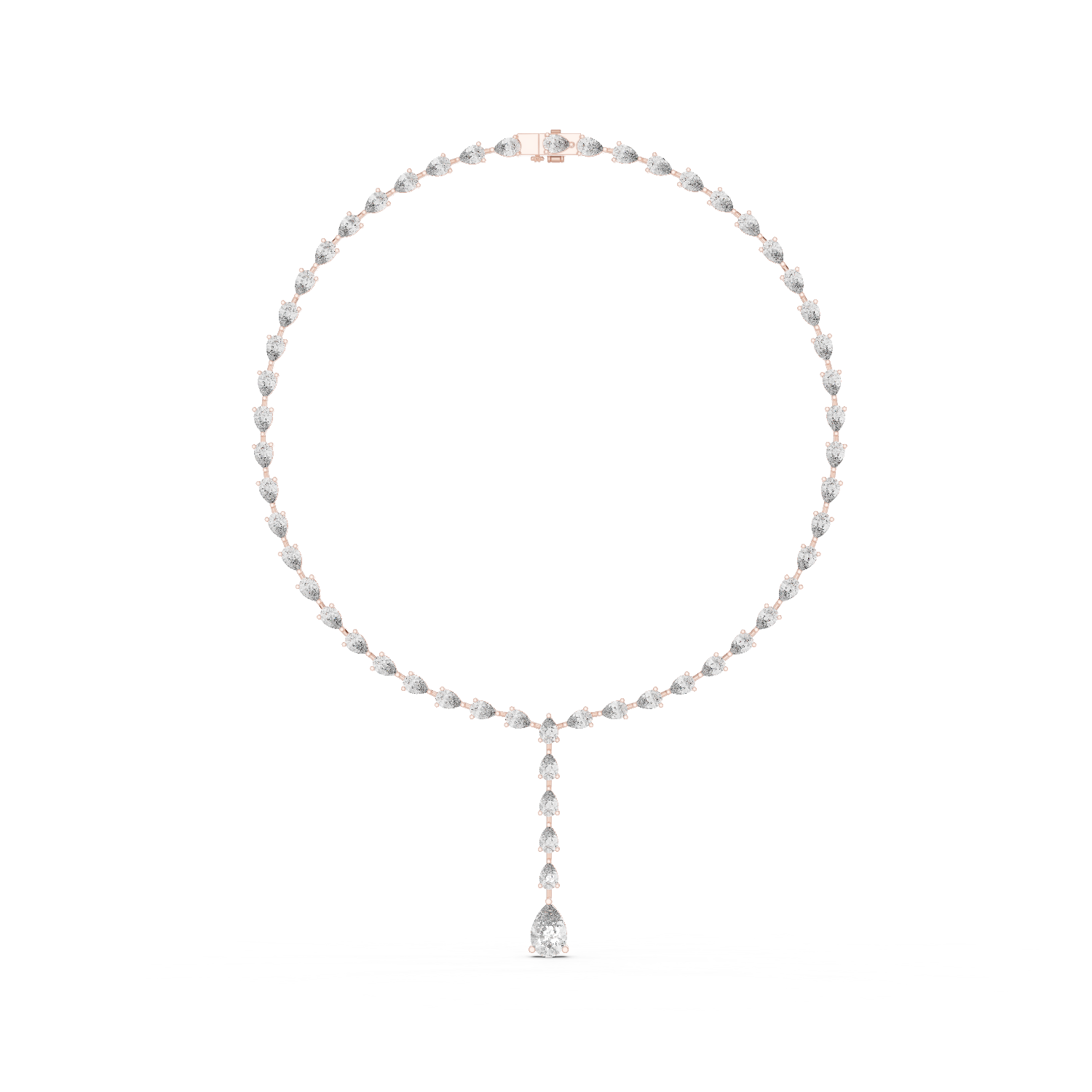 Solitairekart 22.98ct Natural Diamond Tennis Necklace – J Color, VS1 Clarity