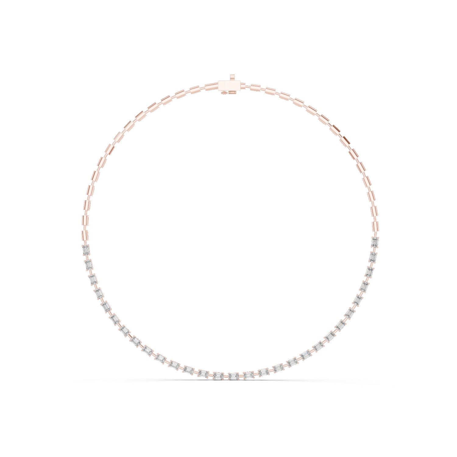 3.35 Ct Natural Diamond Tennis Necklace – EF/VS
