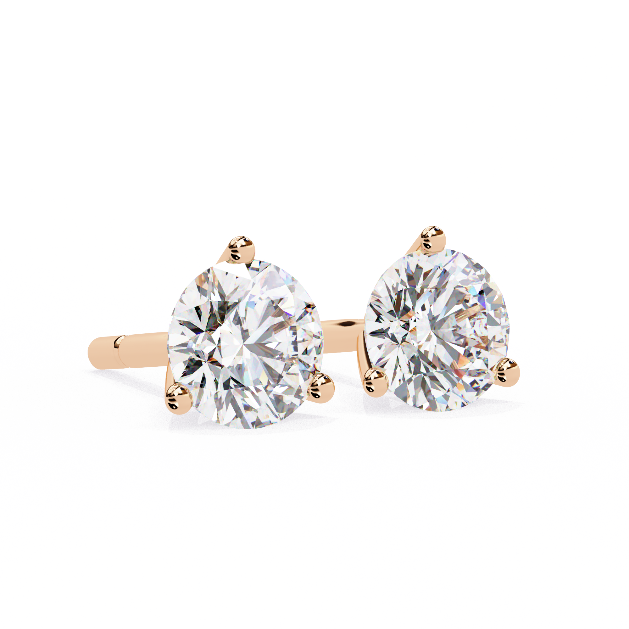 2.57ct Round Diamond Stud Earrings – Solitairekart