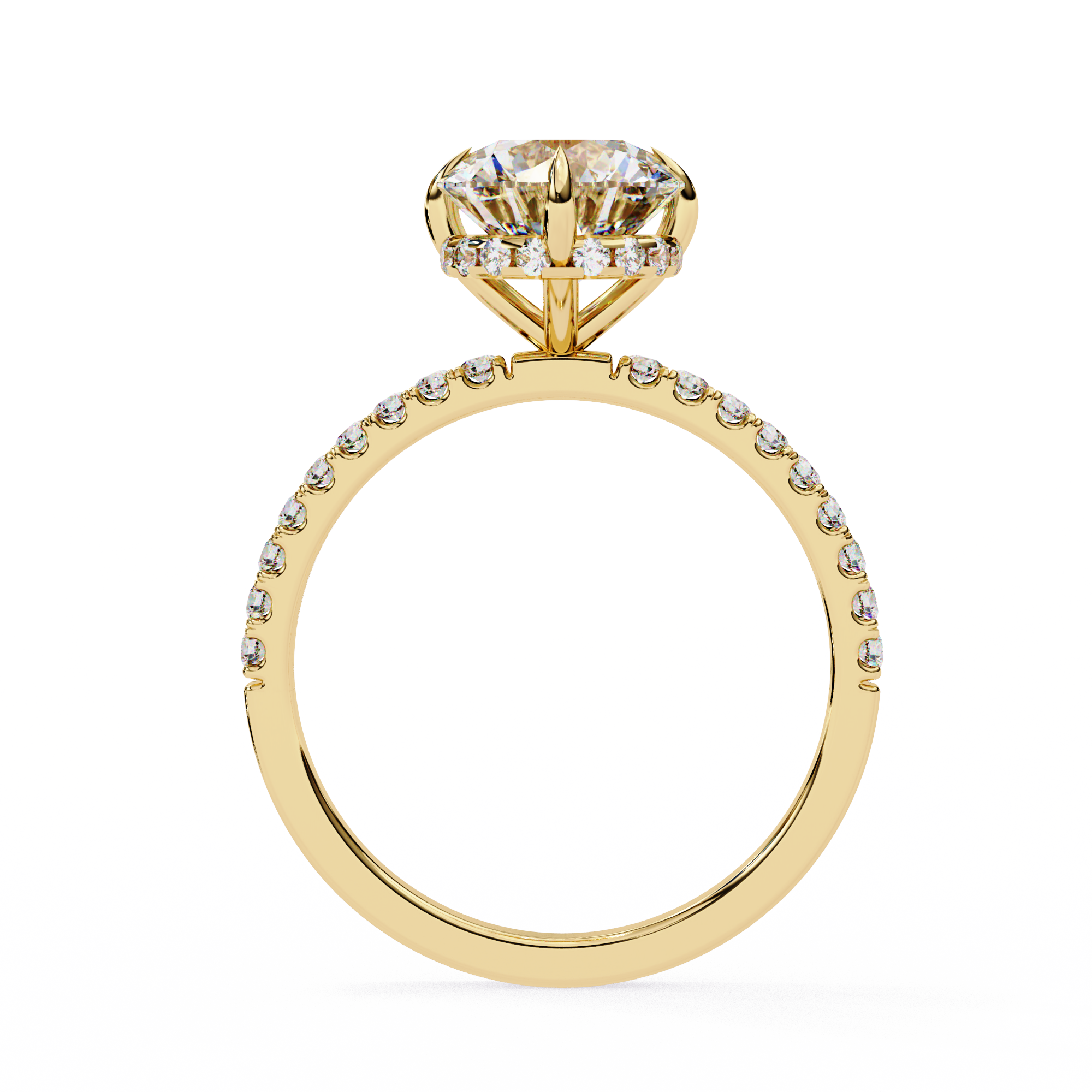 2.66 CT Round Shape Lab Diamond Engagement Ring – E Color, VVS2 Clarity
