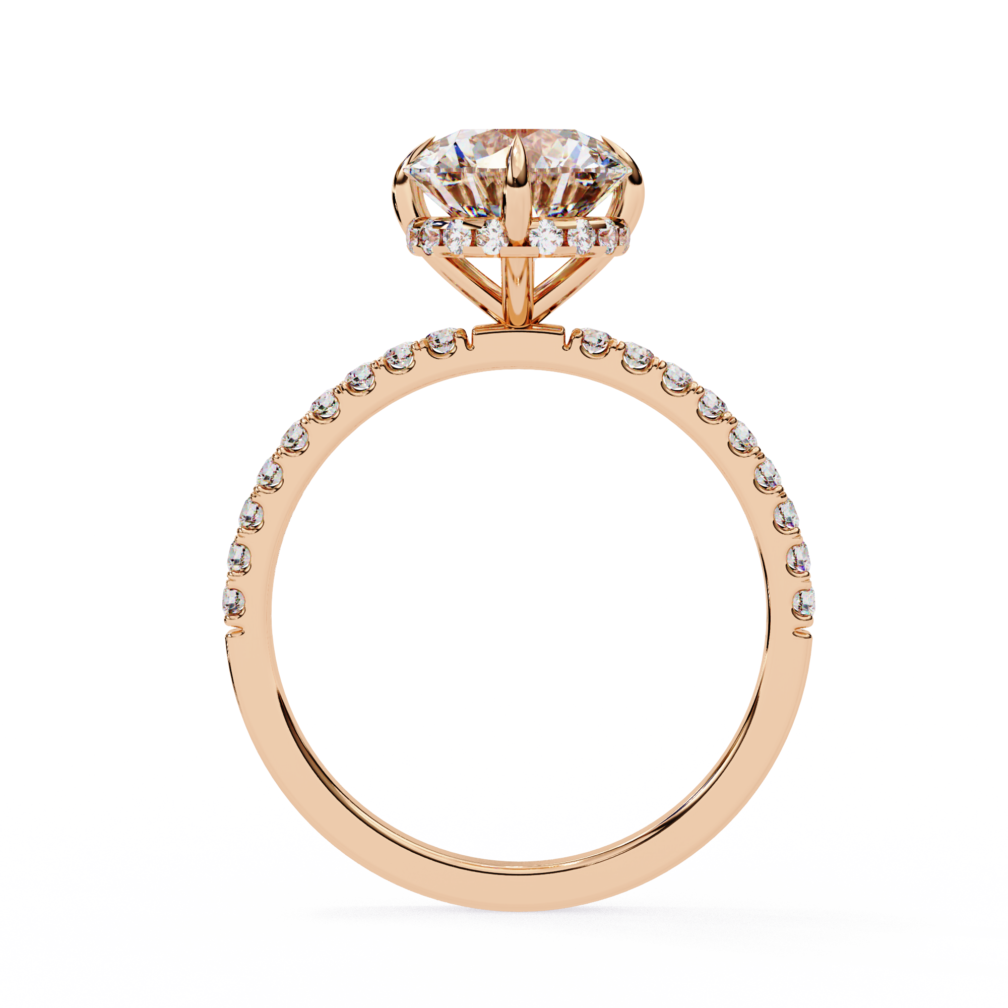 2.66 CT Round Shape Lab Diamond Engagement Ring – E Color, VVS2 Clarity