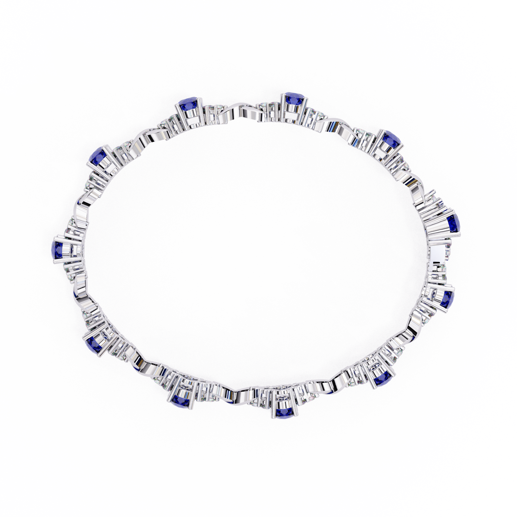 Solitairekart 5.26ct Lab Grown  Diamond Celestial Bloom Bracelet