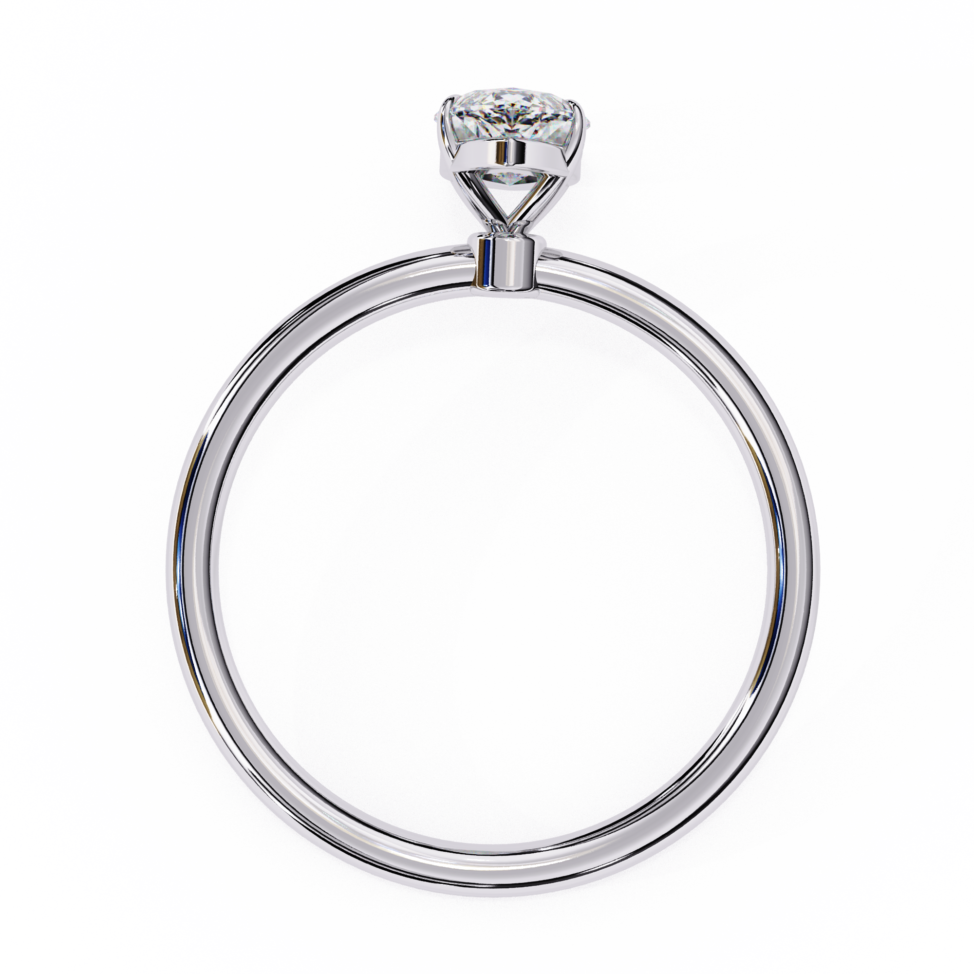 0.82 CT Marquise Cut Lab Diamond Classic Solitaire Engagement Ring