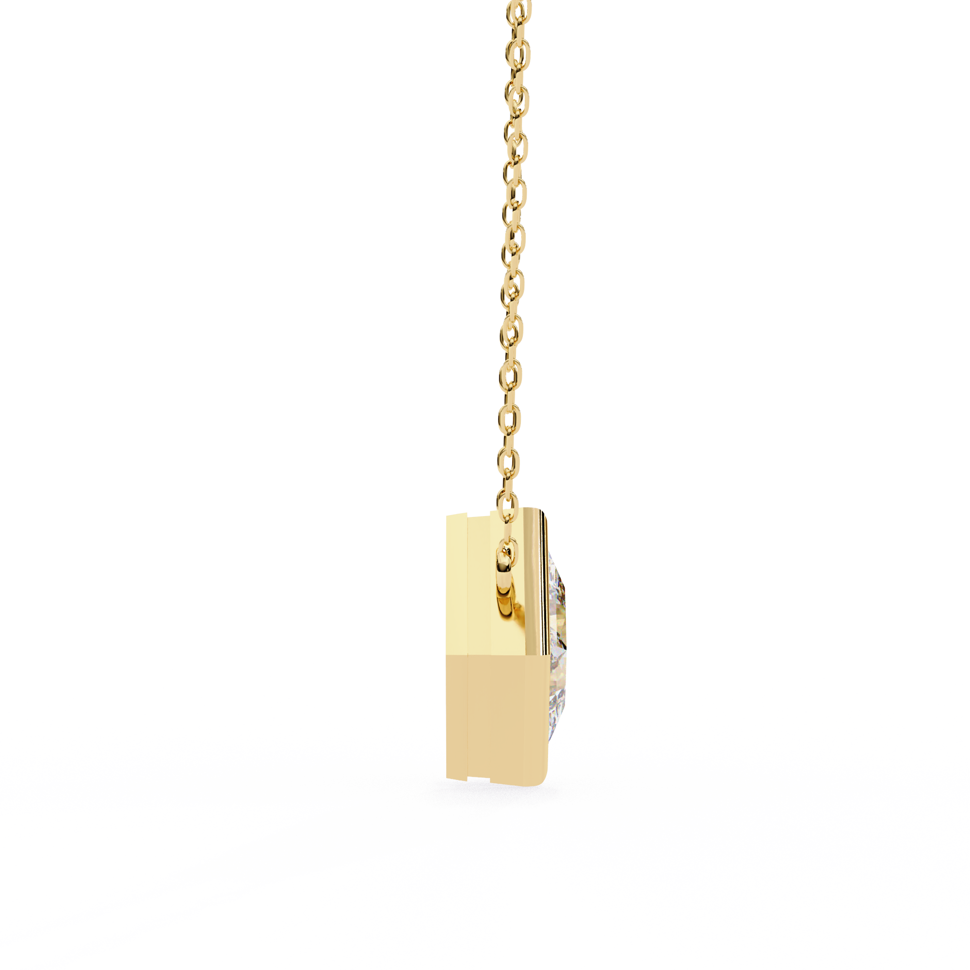 2.01 Carat Princess Shape Lab-Grown Diamond Pendant Necklace – E Color VVS1 Clarity