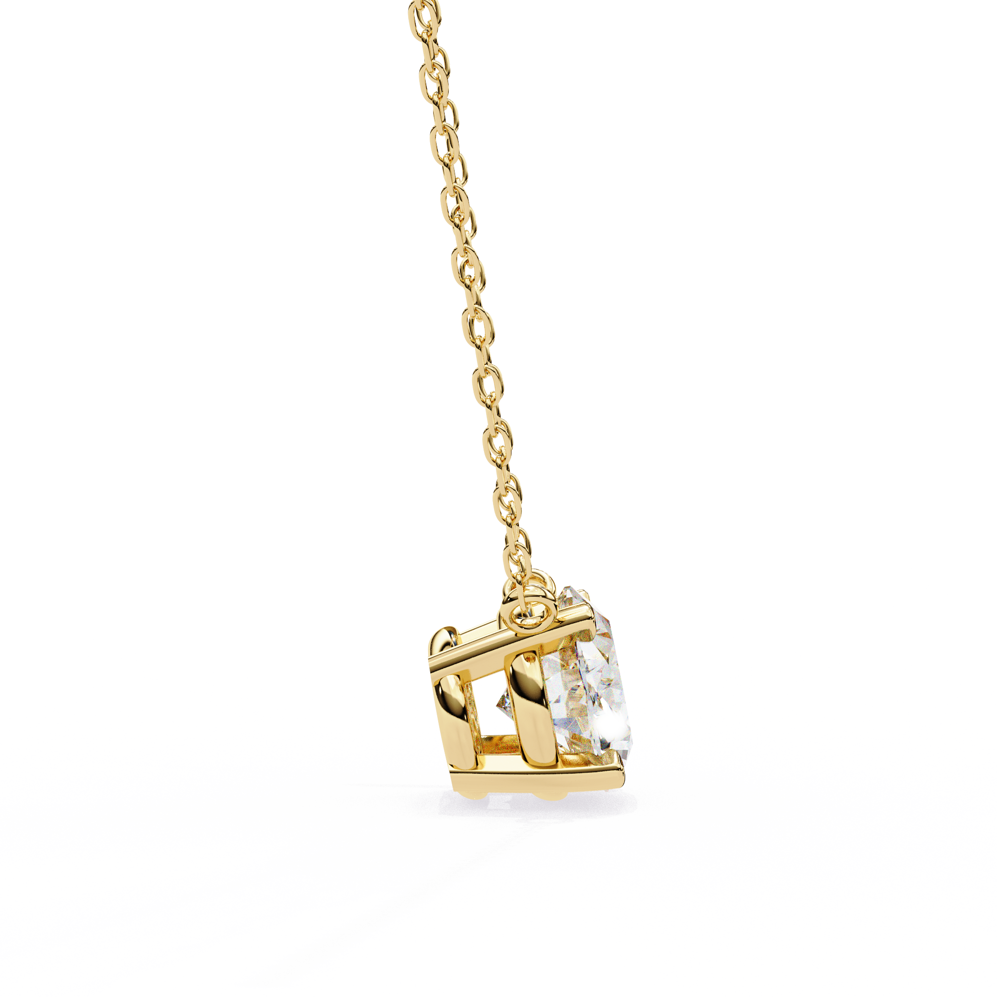 1.66 Carat Oval Shape Lab-Grown Diamond Pendant Necklace – F Color VS1 Clarity