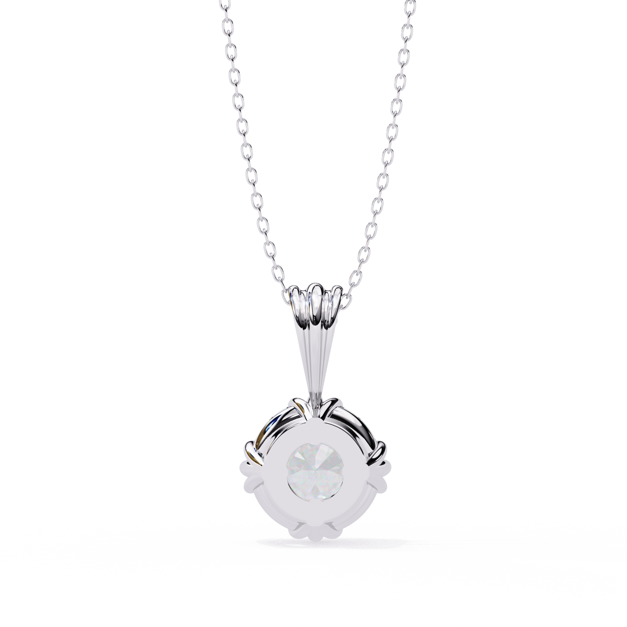 2.04 Carat Round Shape Lab-Grown Diamond Pendant Necklace – E Color VVS2 Clarity