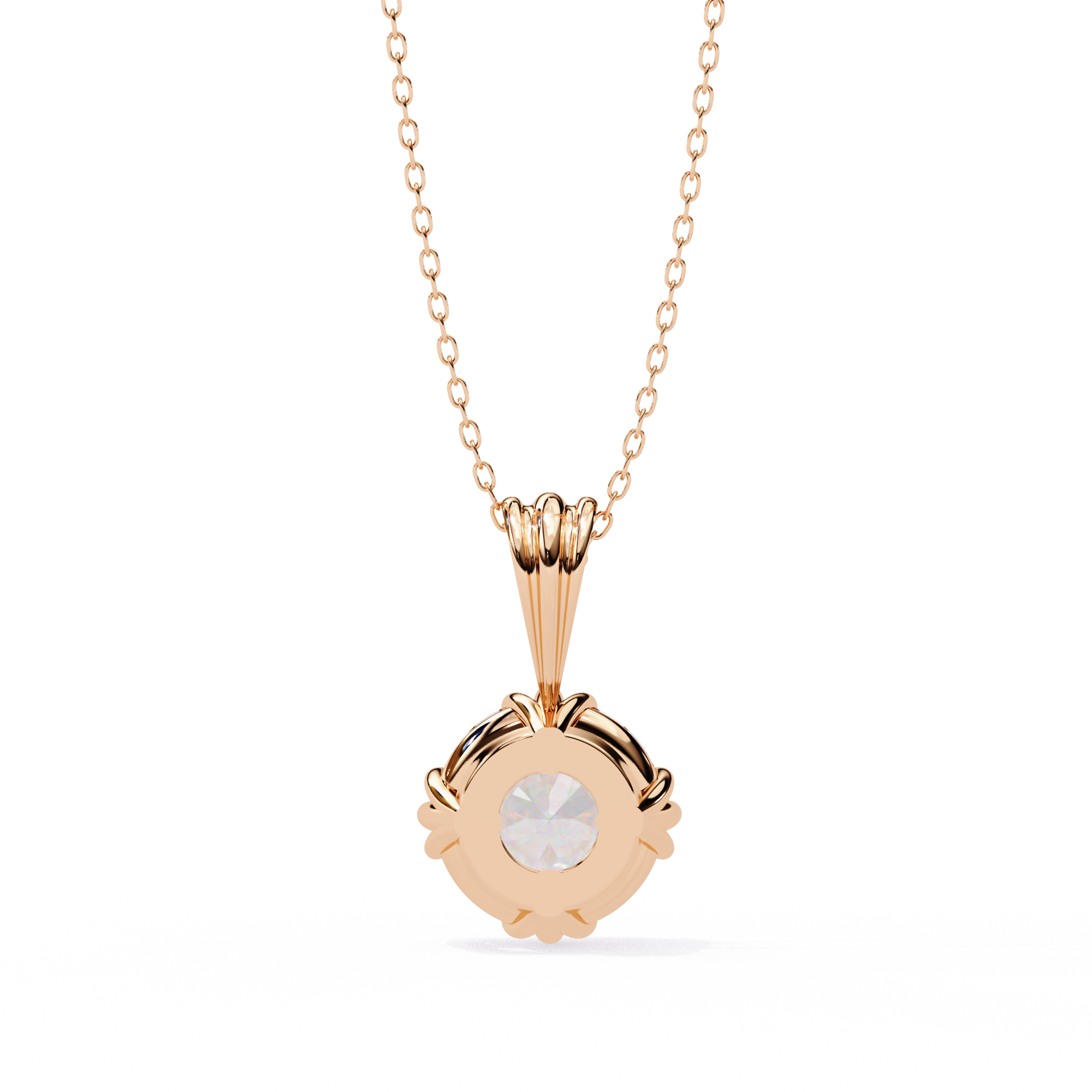 2.04 Carat Round Shape Lab-Grown Diamond Pendant Necklace – E Color VVS2 Clarity