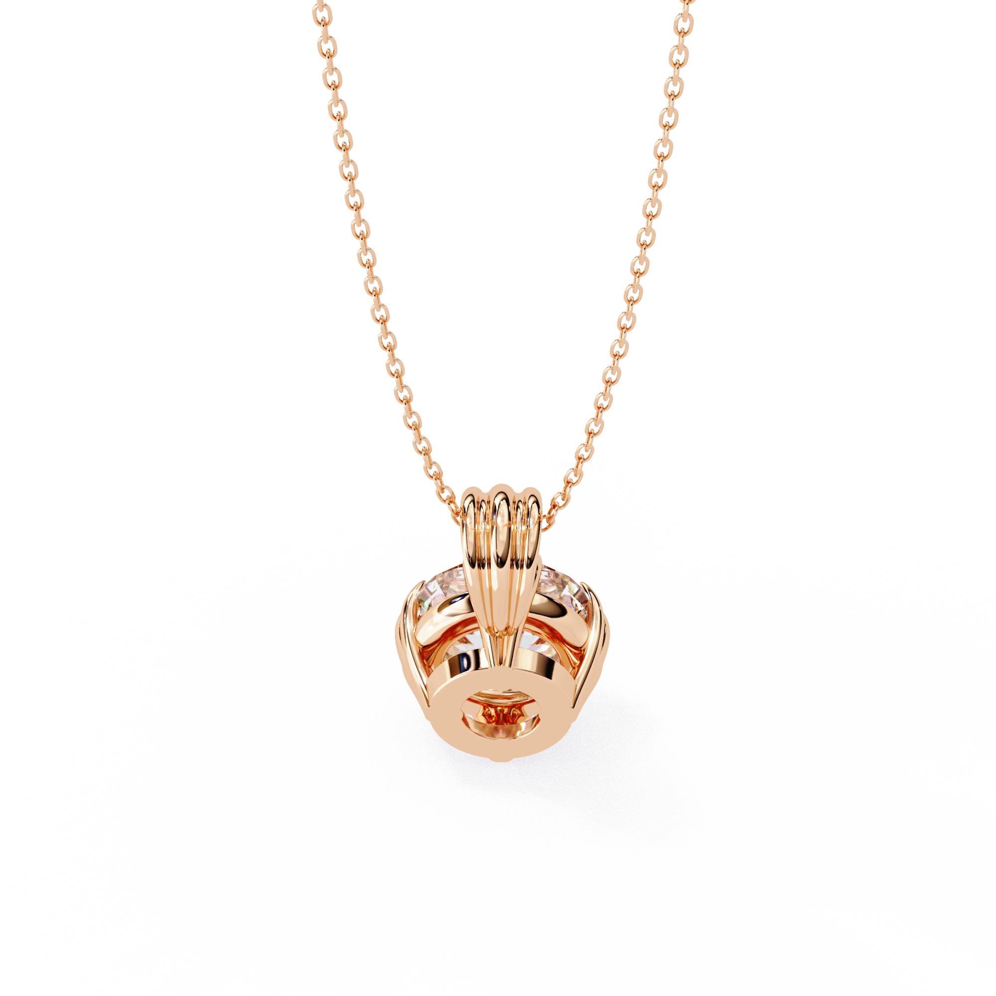2.04 Carat Round Shape Lab-Grown Diamond Pendant Necklace – E Color VVS2 Clarity