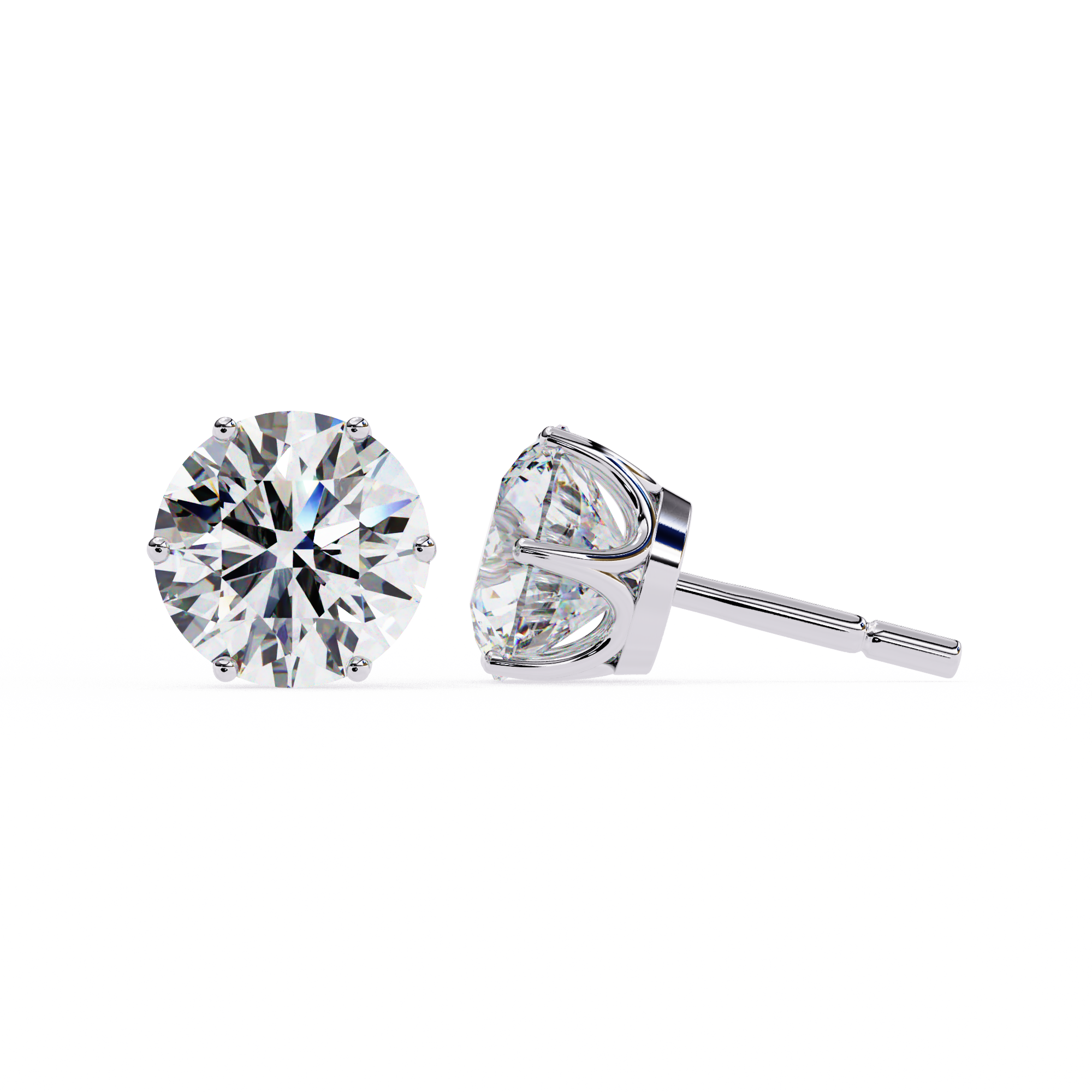 2.57ct Natural Diamond Stud Earrings – Solitairekart