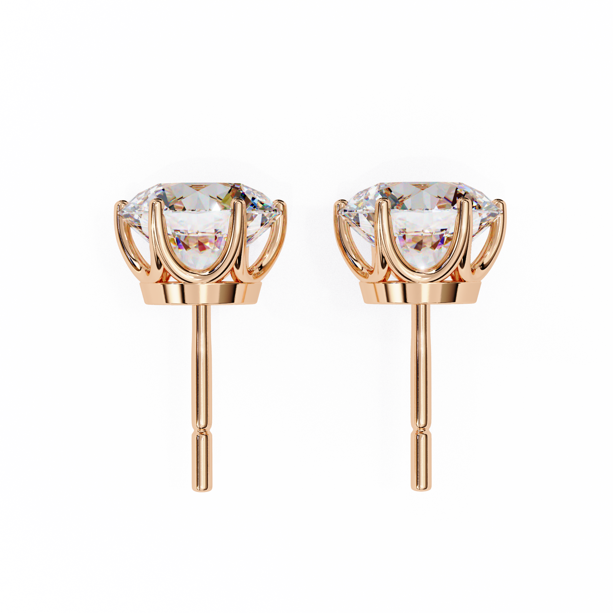 2.57ct Natural Diamond Stud Earrings – Solitairekart