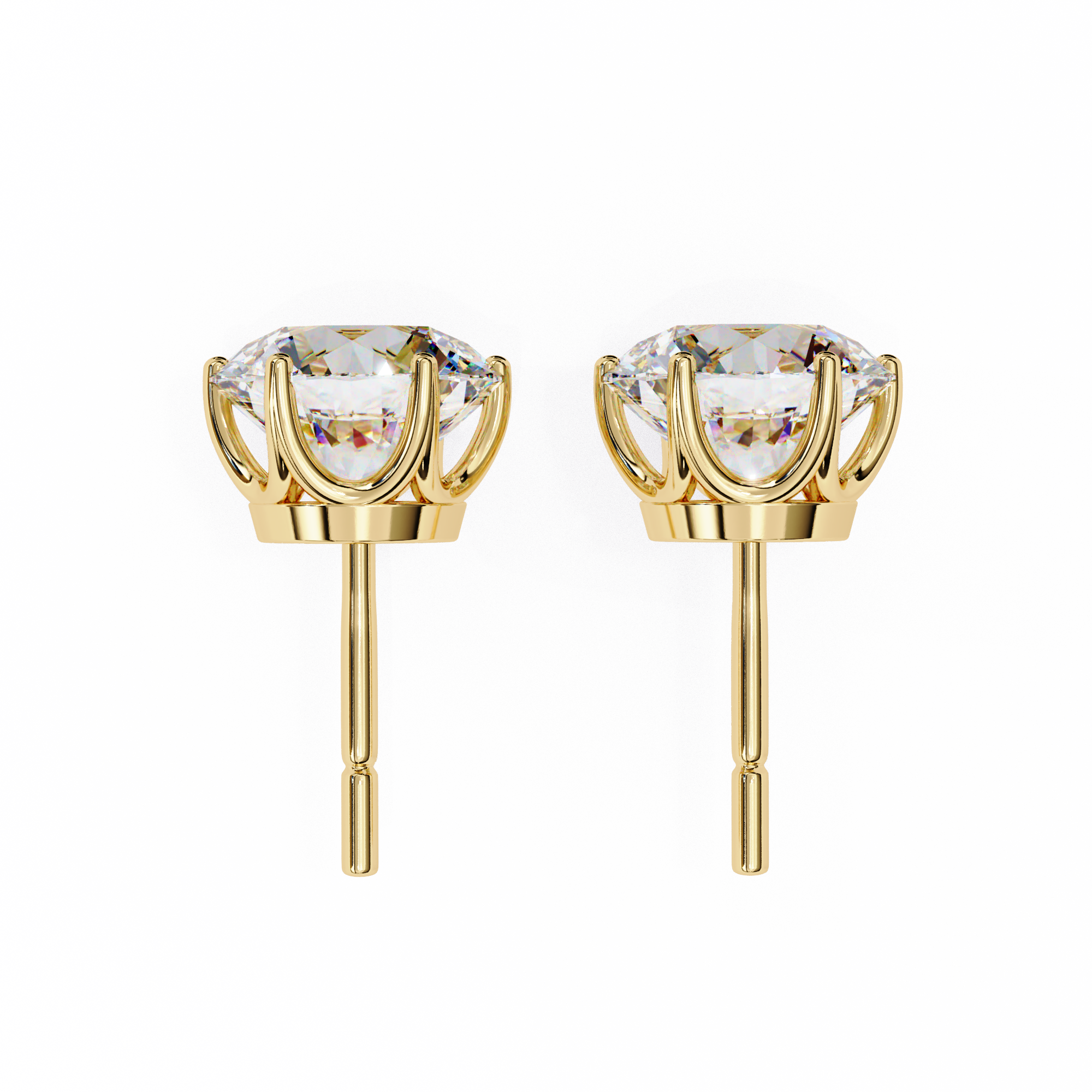 2.57ct Natural Diamond Stud Earrings – Solitairekart