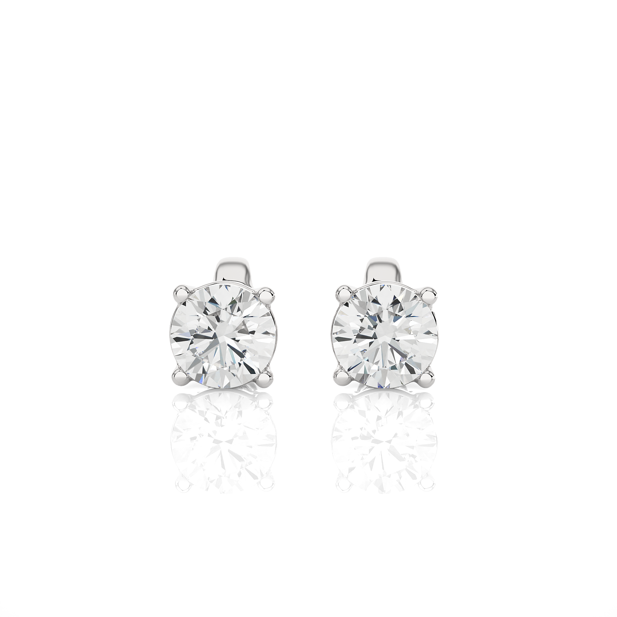 Buy 0.94Ct Natural Diamond Stud Earrings | Solitairekart