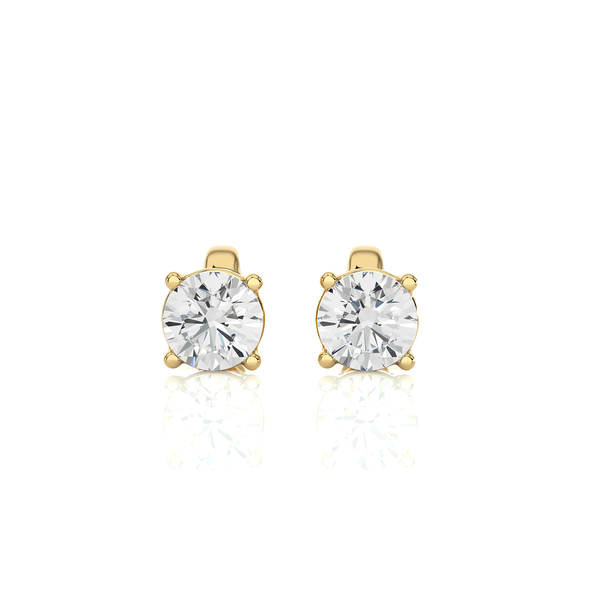Buy 0.94Ct Natural Diamond Stud Earrings | Solitairekart