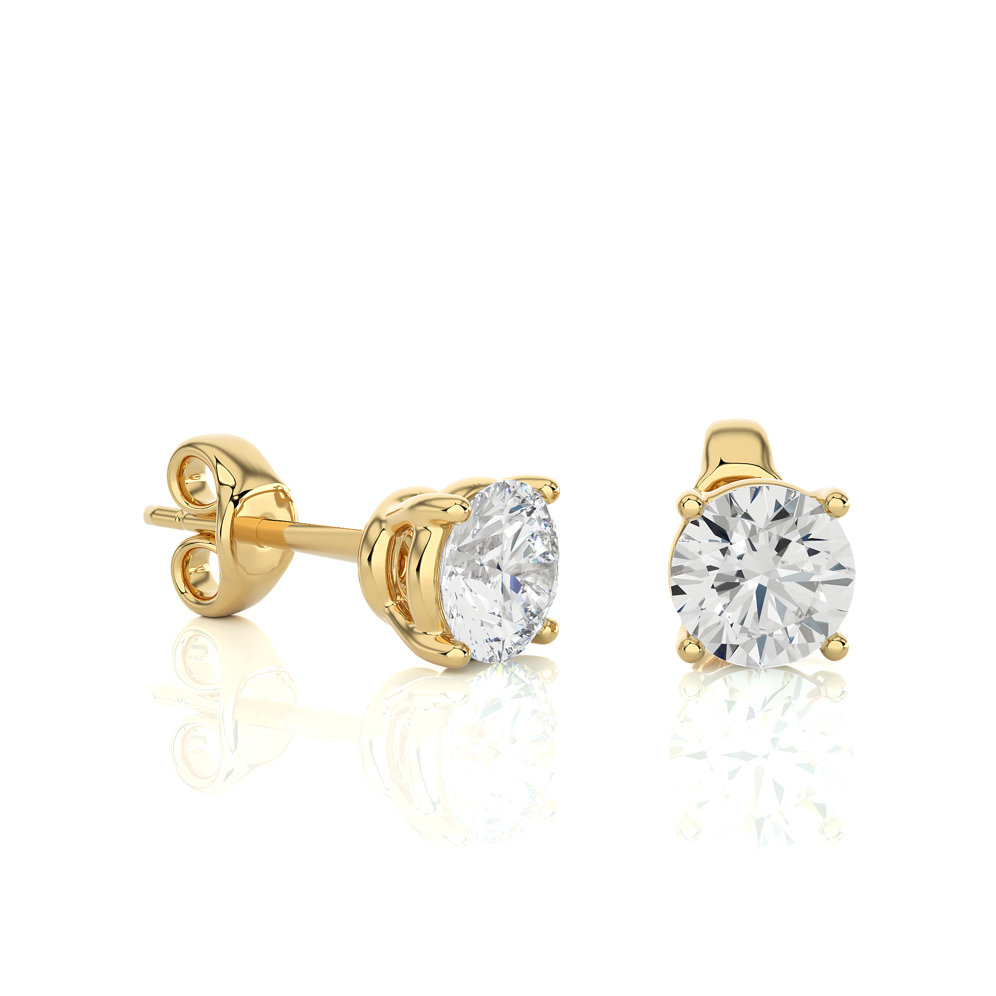 Buy 1.05Ct Natural Diamond Stud Earrings | Solitairekart