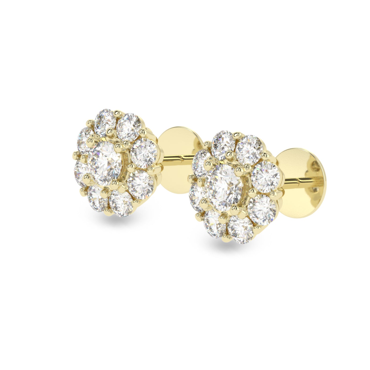 Buy 1.87Ct G VS1 Diamond Stud Earrings | Solitairekart