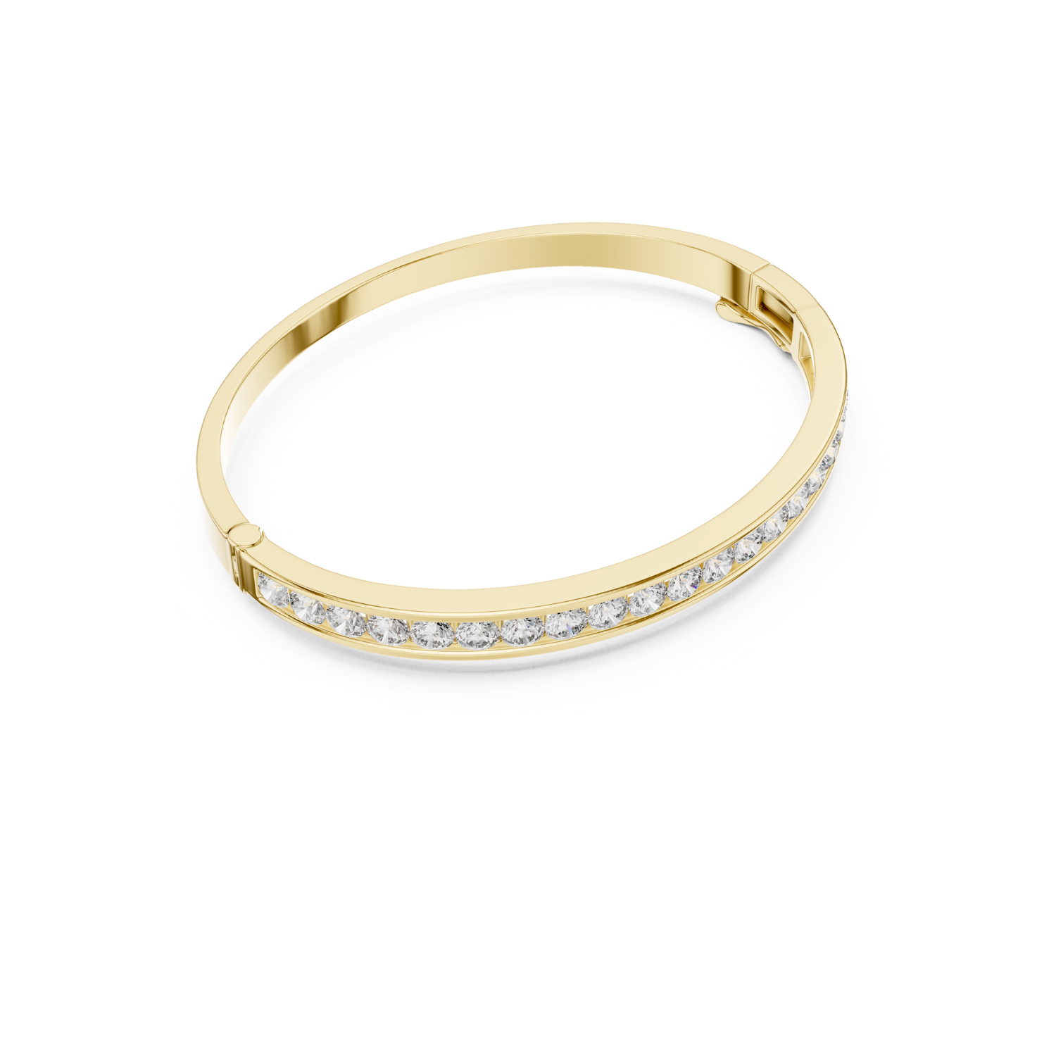 Natural Diamond Bangle Bracelet – 3.46ct EF/VS Elite Luxe Collection