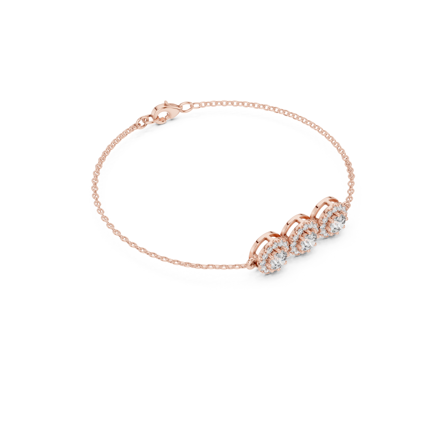 Natural Diamond Charm Bracelet – 1.29ct H/VS1 Timeless Opulence Prestige