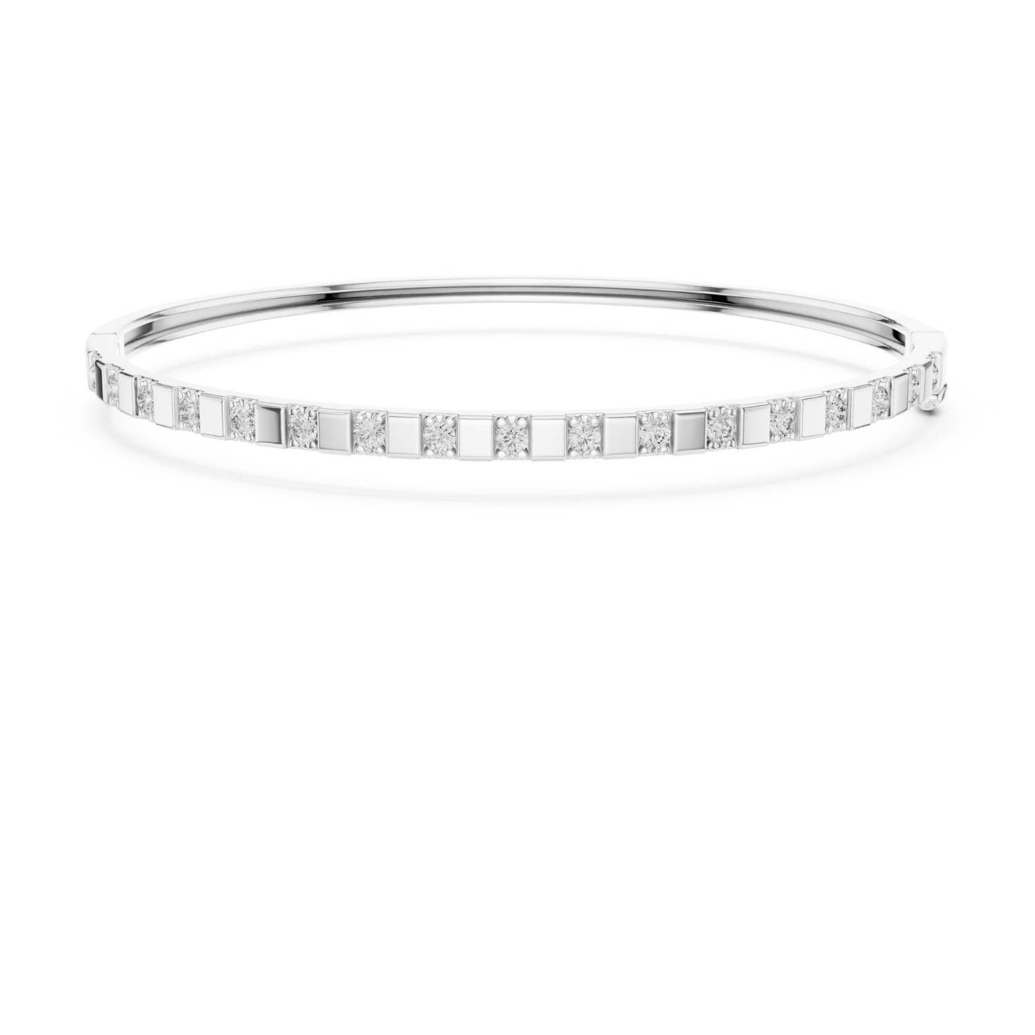 Natural Diamond Bangle Bracelet – 0.51ct EF/VS Exclusive Royal Luxe Series