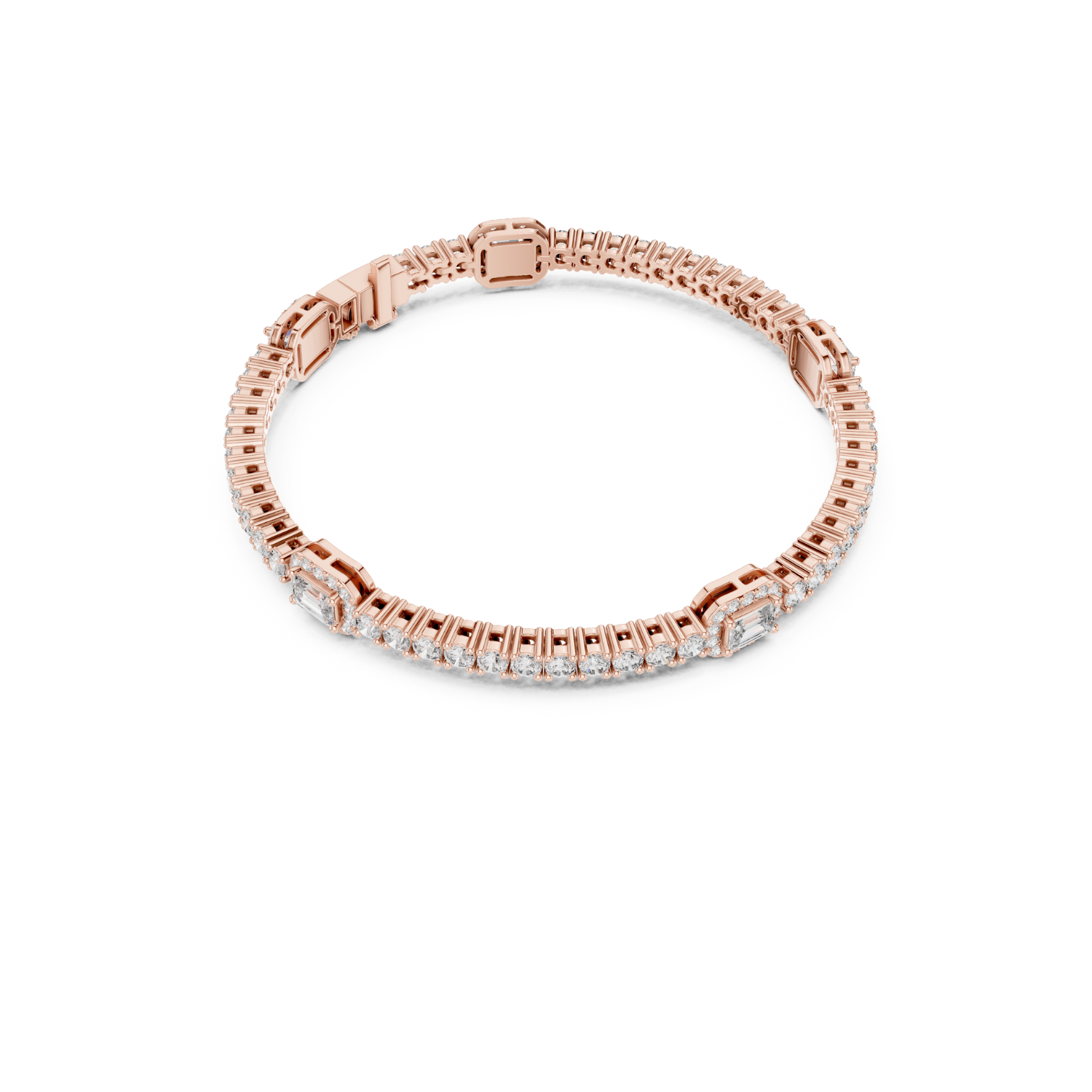 Natural Diamond Tennis Bracelet – 5.27ct J/VS1 Elite Crown Luxe Collection