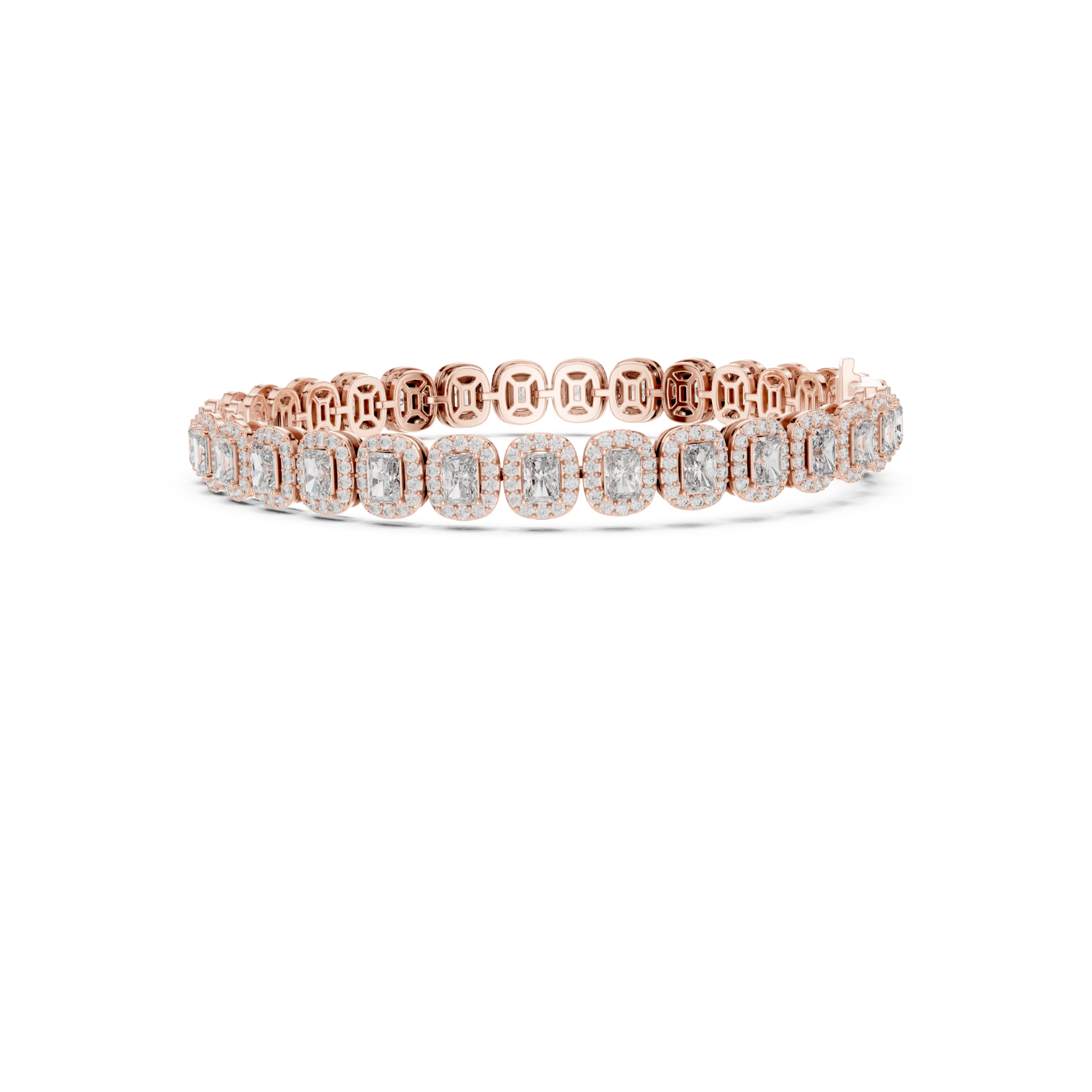 Natural Diamond Tennis Bracelet – 7.04ct GH/VS Exclusive Luxe Collection