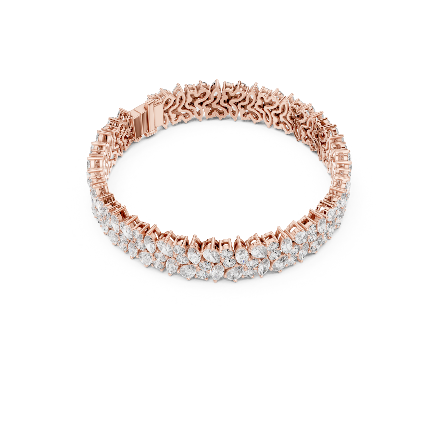 Natural Diamond Tennis Bracelet – 13.50ct GH/VS Regal Aura Heritage Collection