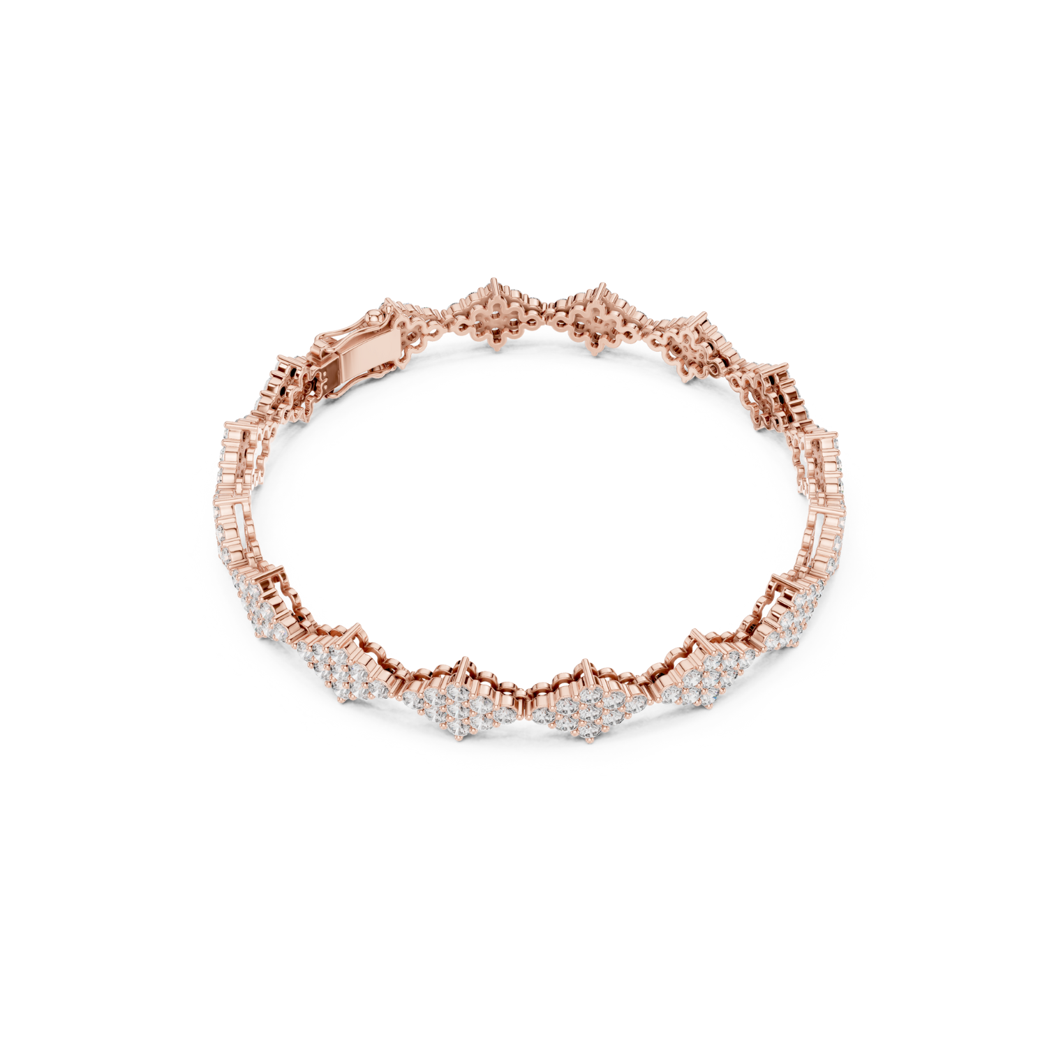 Natural Diamond Tennis Bracelet – 5.76ct GH/VS Majestic Aura Heritage Collection