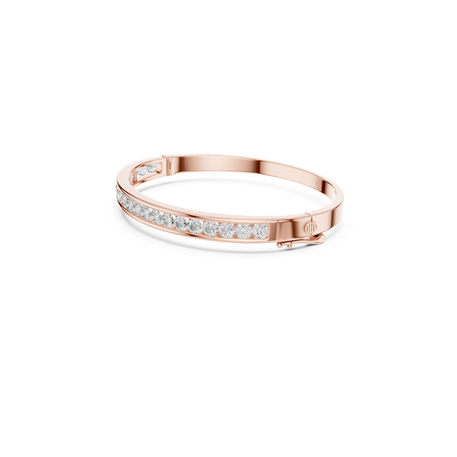 Natural Diamond Bangle Bracelet – 3.46ct EF/VS Elite Luxe Collection