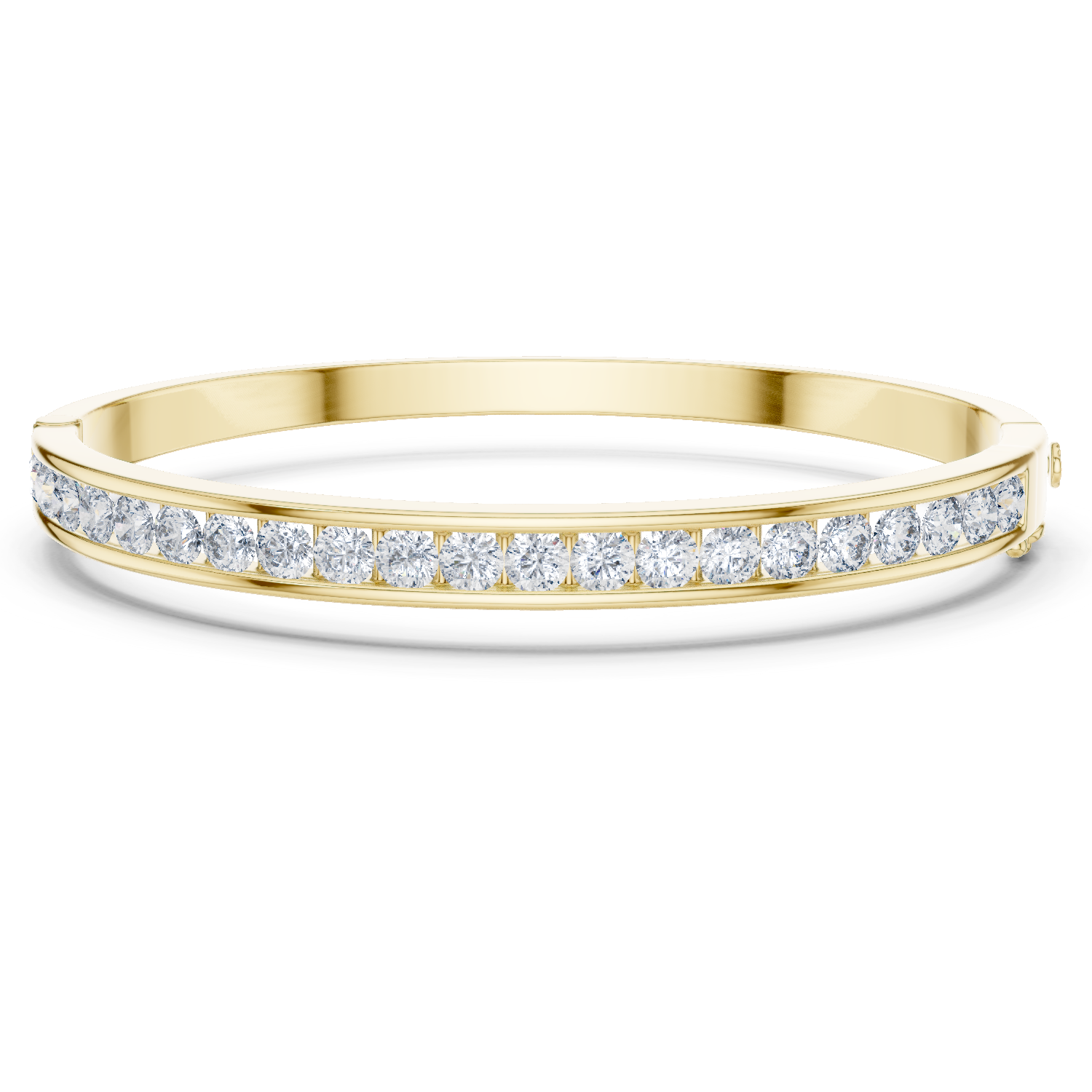 Natural Diamond Bangle – 3.46ct EF/VS Elite Luxe Collection