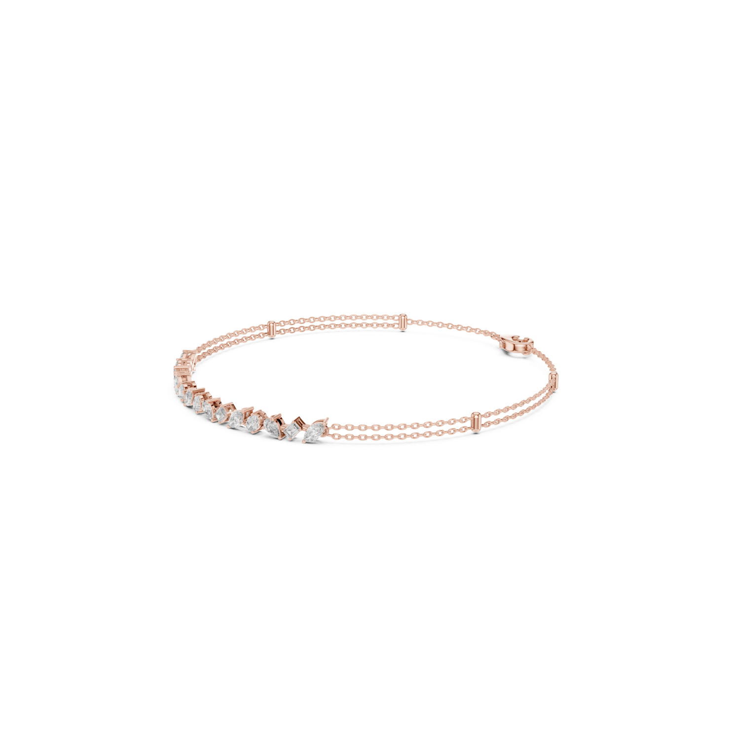 Natural Diamond Charm Bracelet – 1.50ct GH/VS Imperial Prestige Luxe