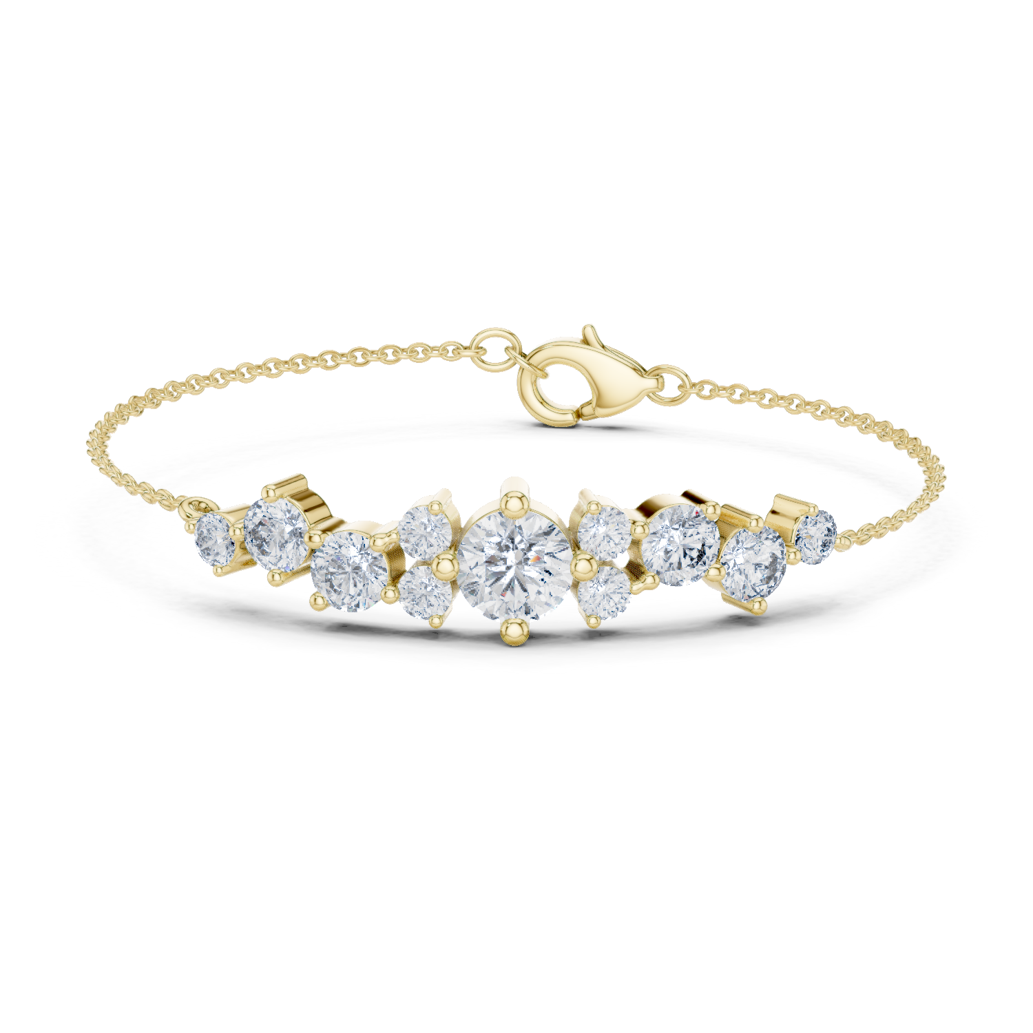 Natural Diamond Charm Bracelet – 3.03ct I/VS1 Supreme Royal Heritage Series