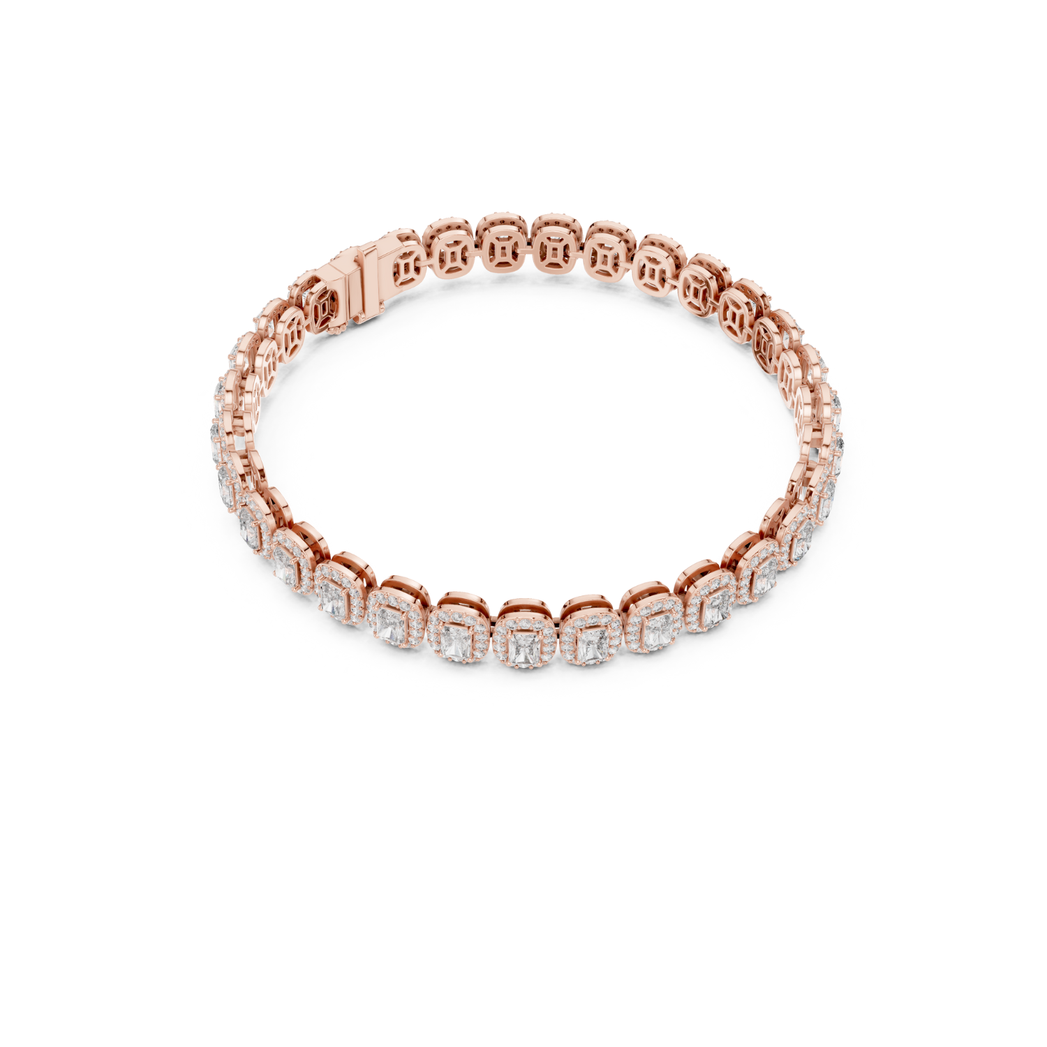 Natural Diamond Tennis Bracelet – 7.04ct GH/VS Exclusive Luxe Collection