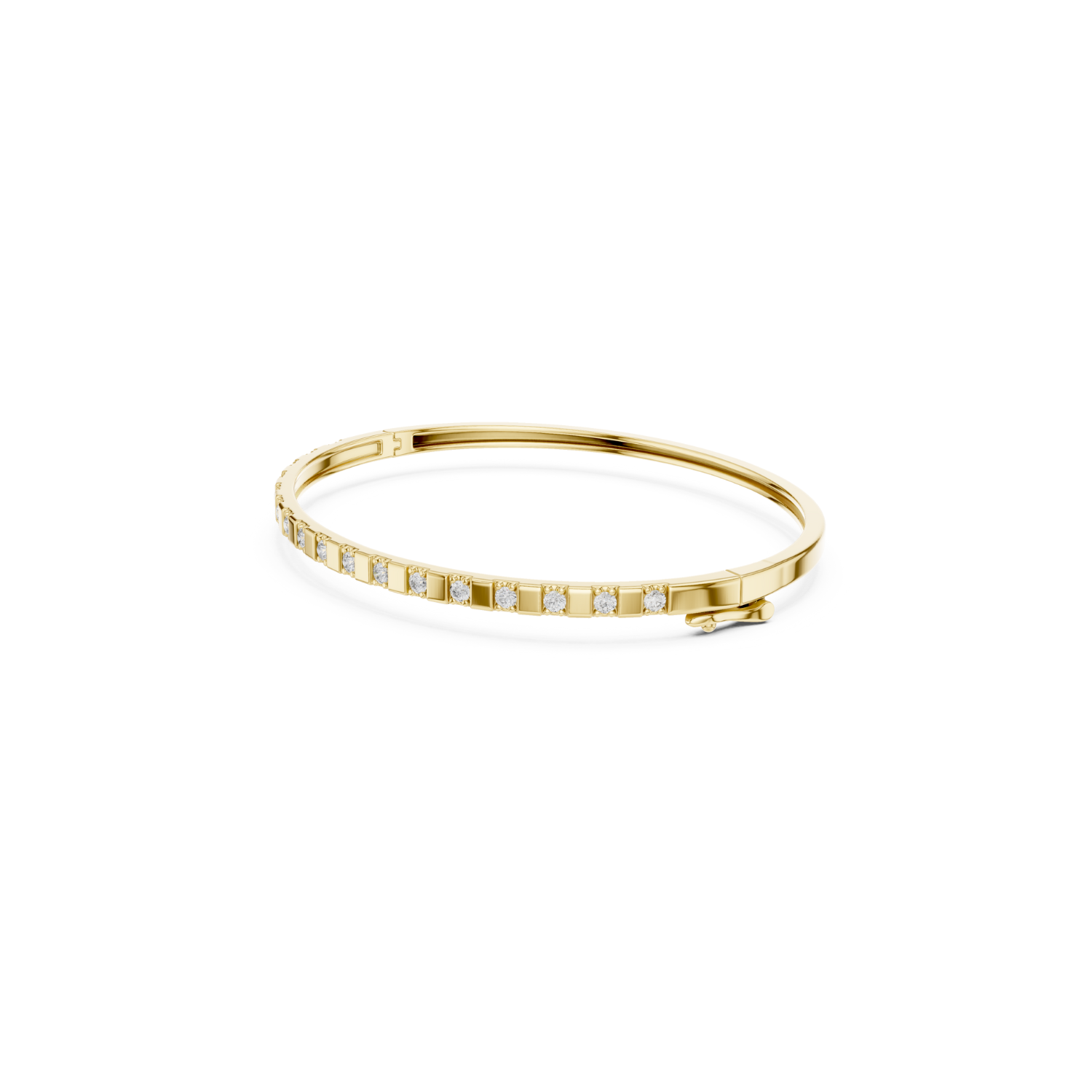 Natural Diamond Bangle Bracelet – 0.51ct EF/VS Exclusive Royal Luxe Series