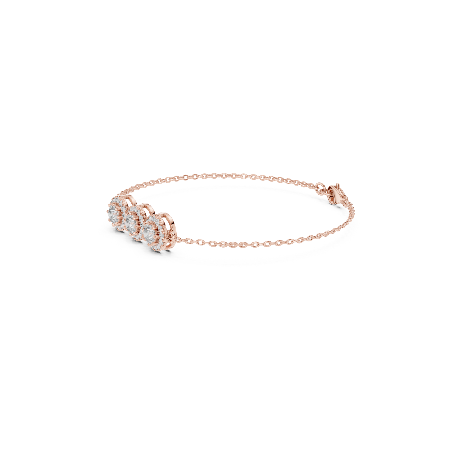 Natural Diamond Charm Bracelet – 1.29ct H/VS1 Timeless Opulence Prestige